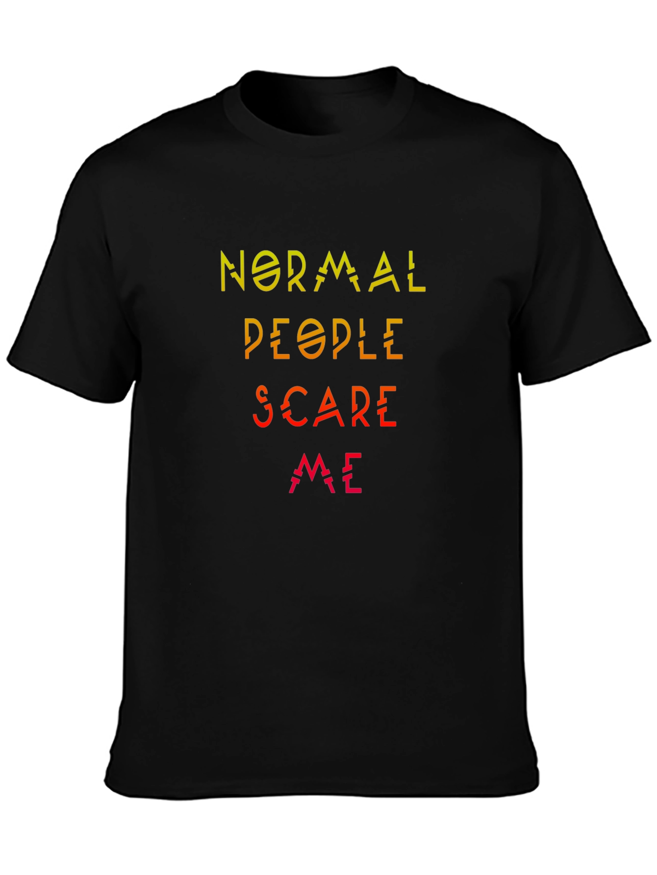 Normal People Scare Me Graphic Tee - Black