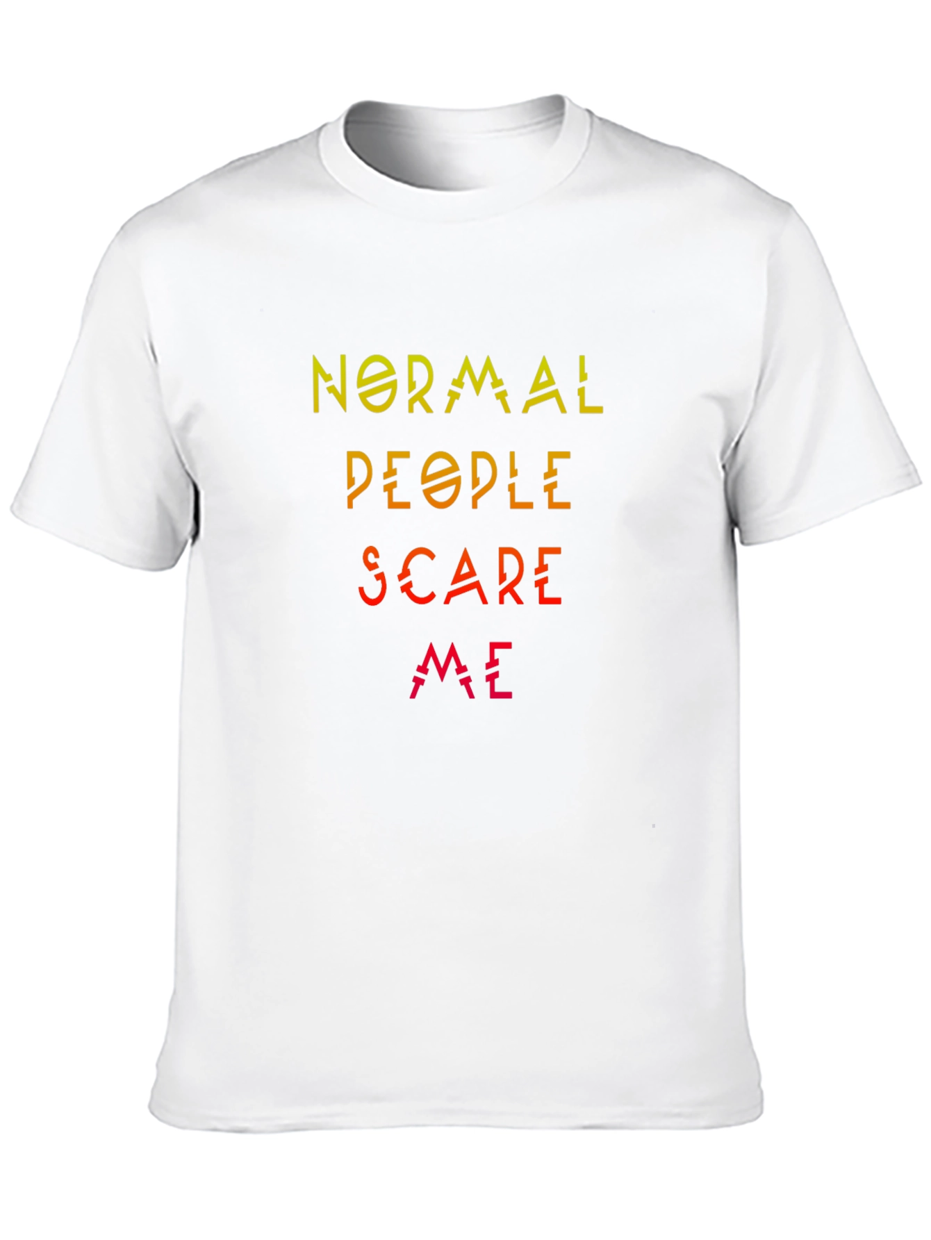 Normal People Scare Me Graphic Tee - Black