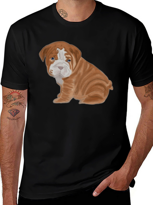 Bulldog Puppy Tee - Cute Dog Graphic T-Shirt