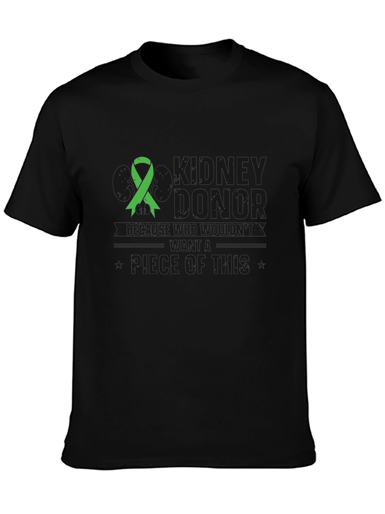 Kidney Donor Awareness Black T-Shirt