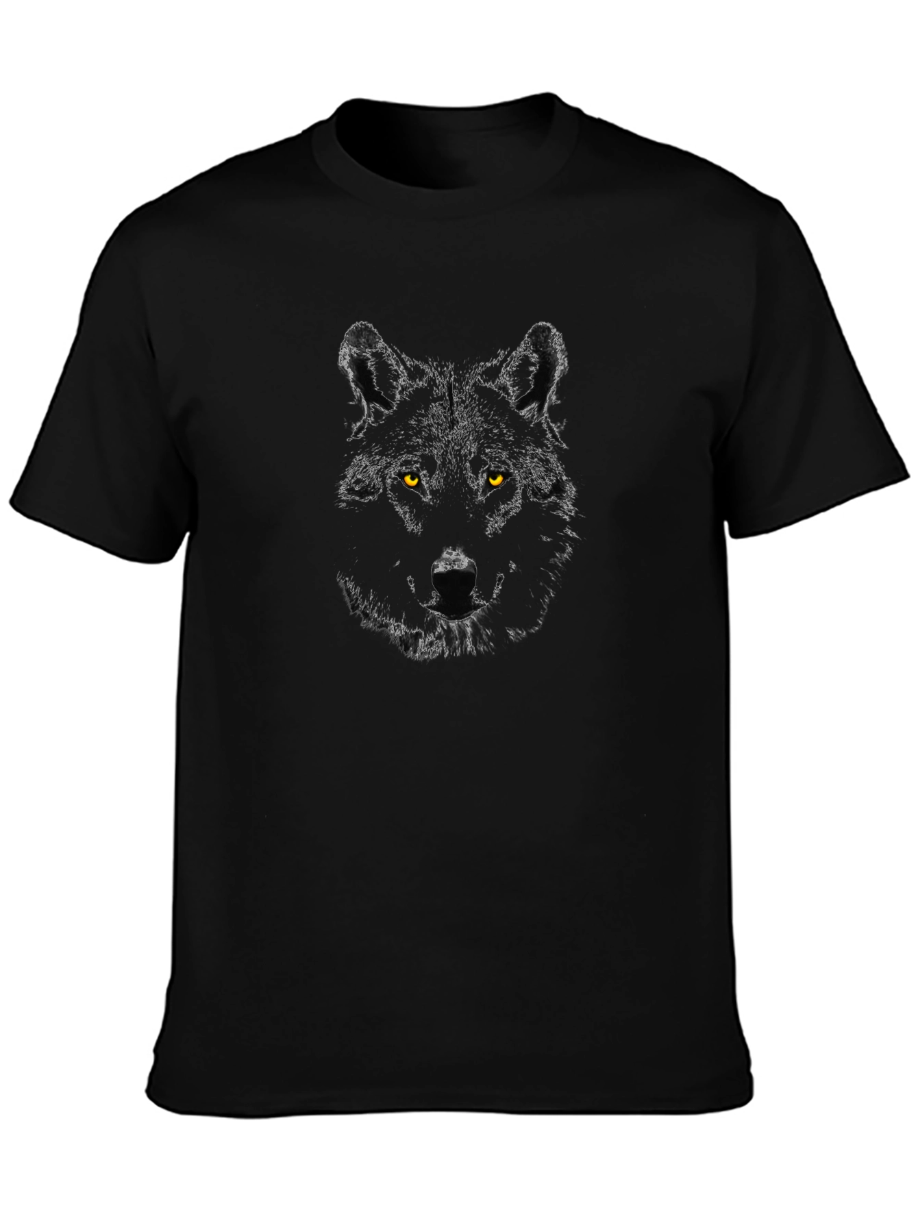 Black Wolf Graphic Tee - Fierce Style