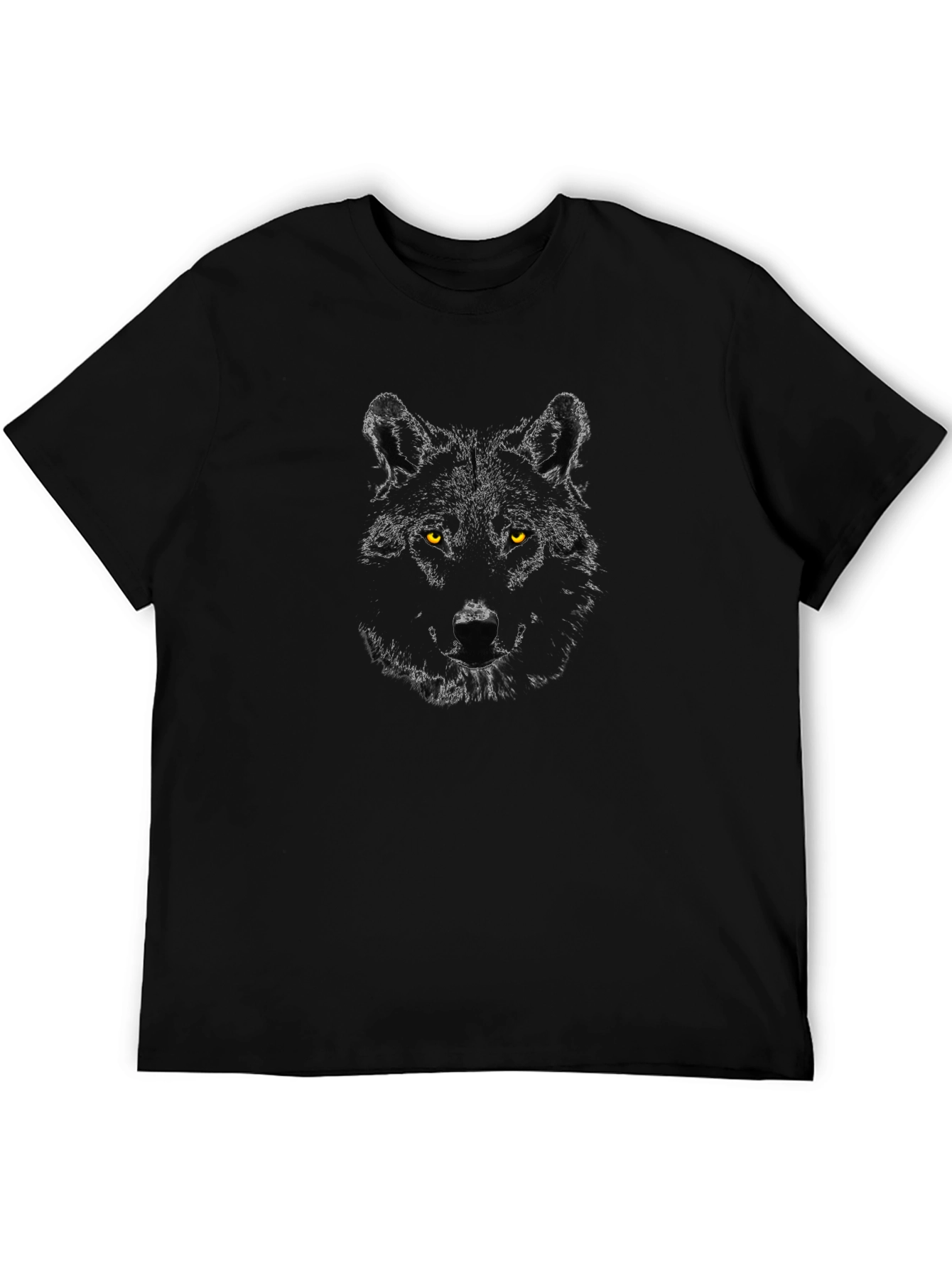 Black Wolf Graphic Tee - Fierce Style