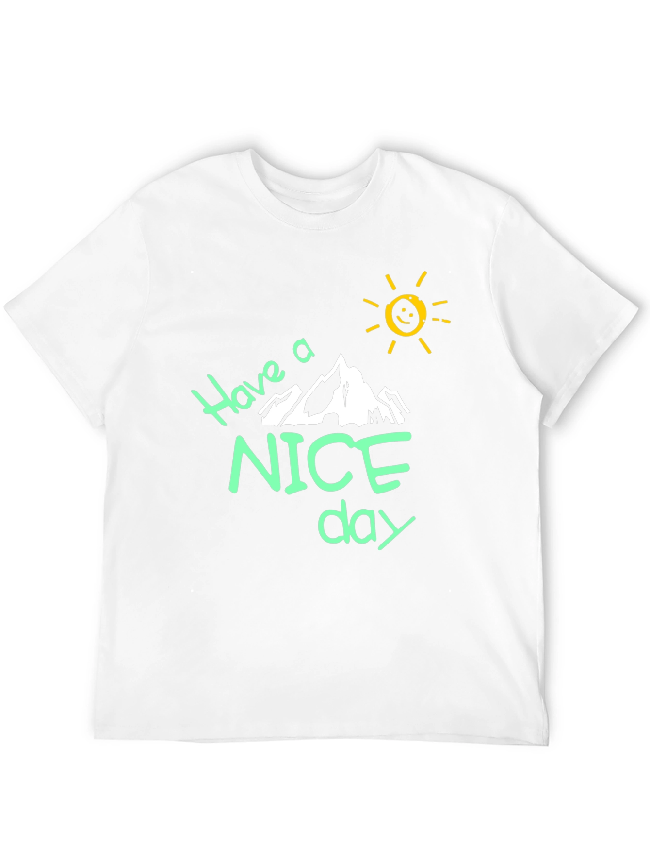 Have a Nice Day Black Graphic T-Shirt