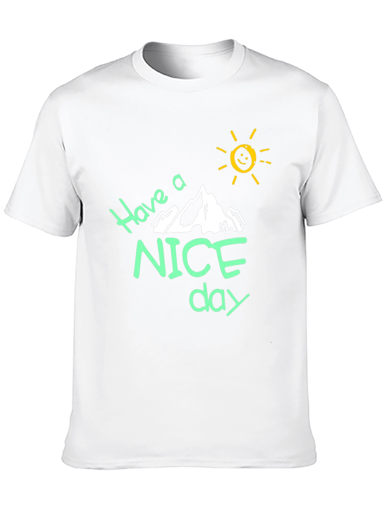 Have a Nice Day Black Graphic T-Shirt
