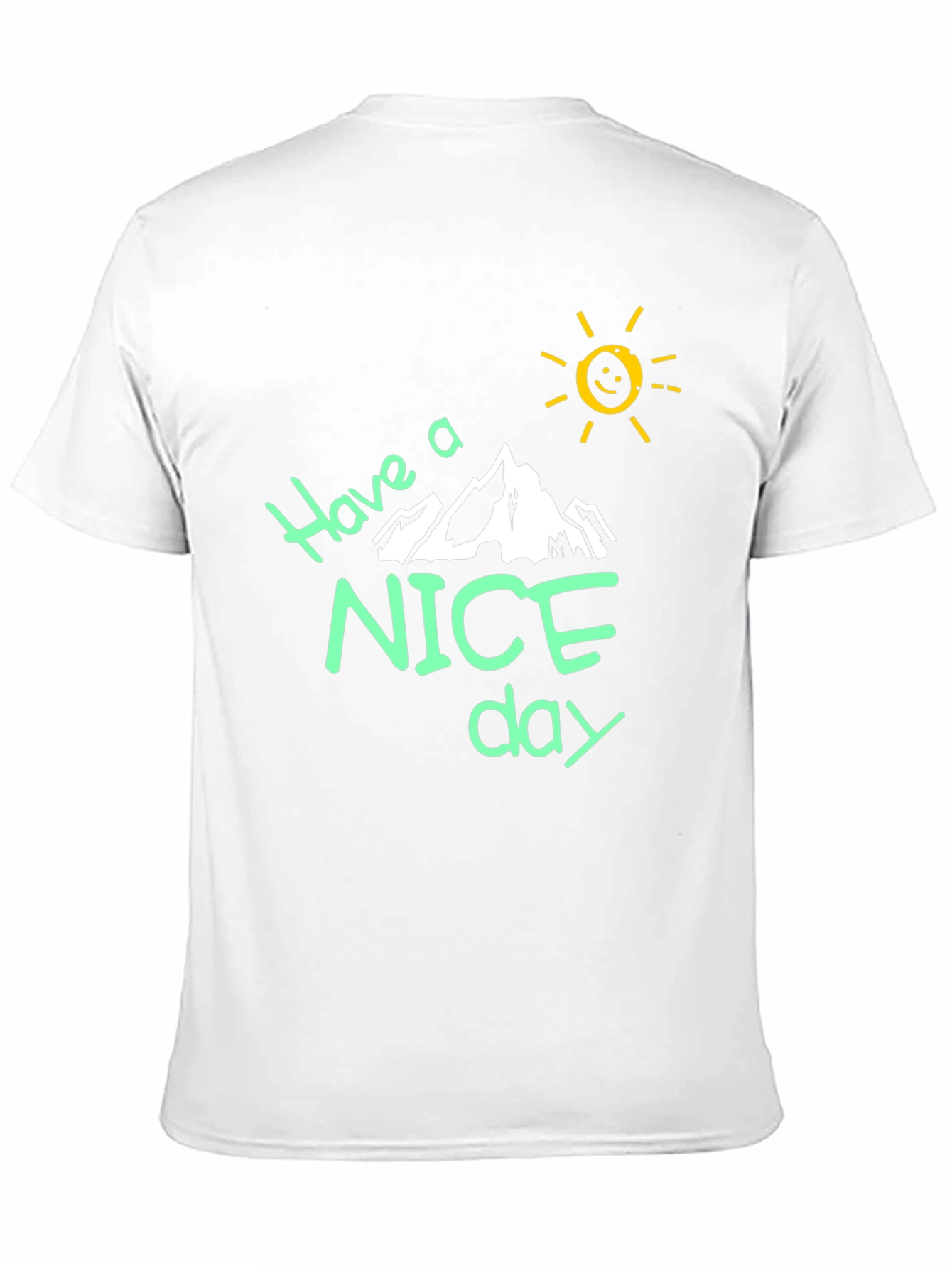 Have a Nice Day Black Graphic T-Shirt