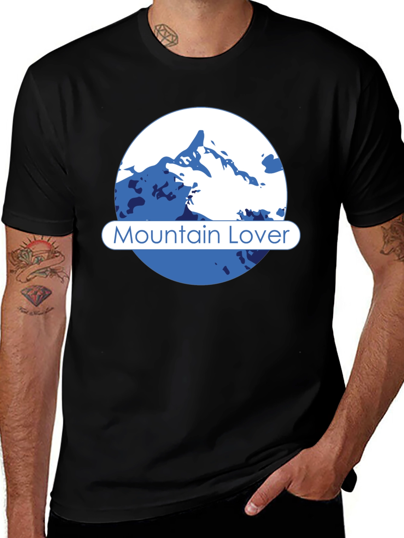 Mountain Lover Graphic Tee - Black