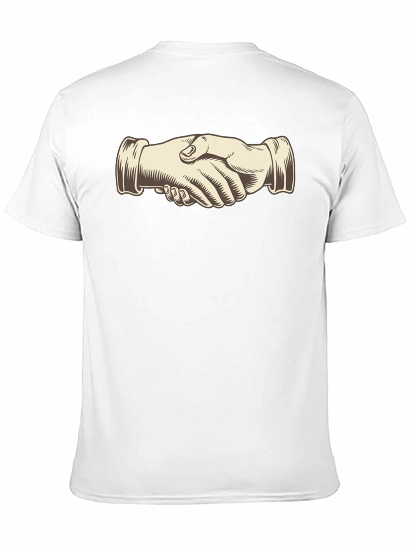 Handshake Graphic Black T-Shirt - Stylish Casual Wear