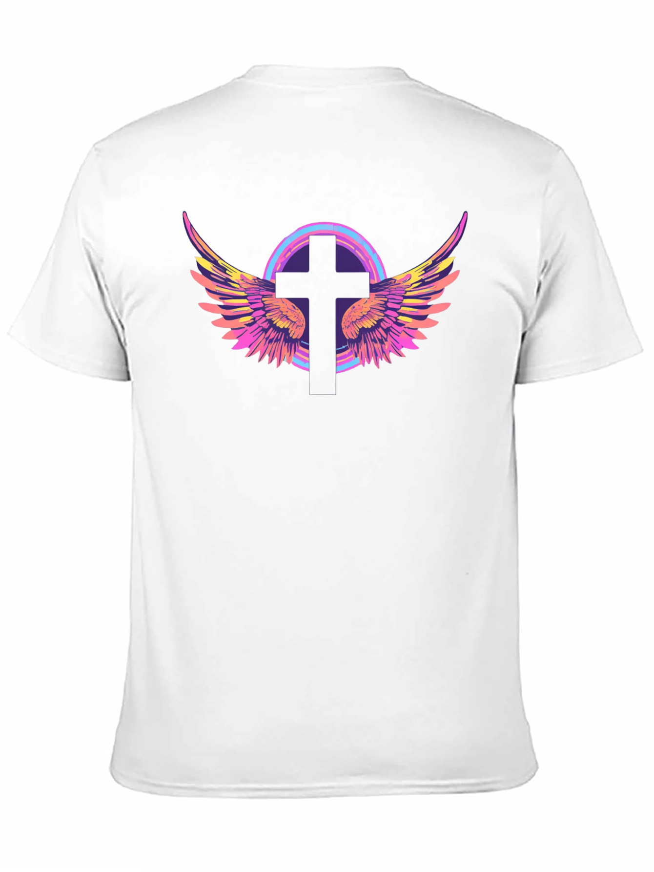 Cross with Wings Graphic Tee - Stylish Christian Apparel