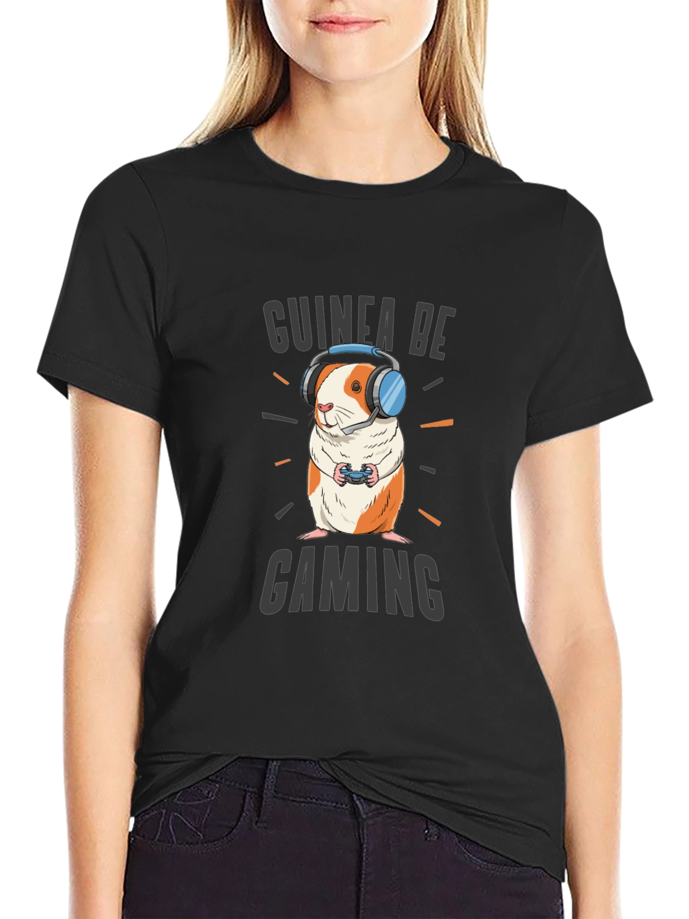 Guinea Be Gaming T-Shirt - Gamer Guinea Pig Tee