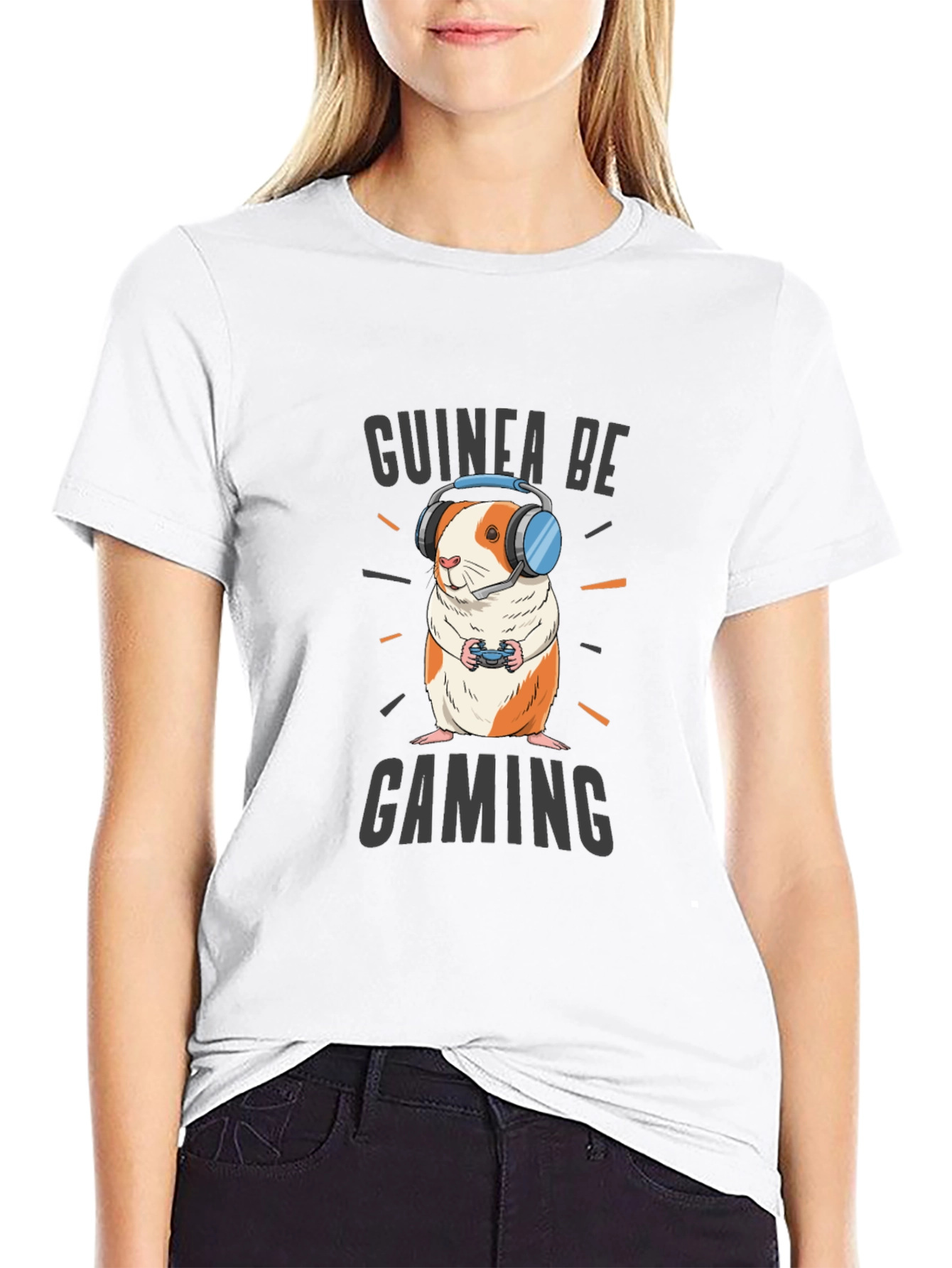 Guinea Be Gaming T-Shirt - Gamer Guinea Pig Tee