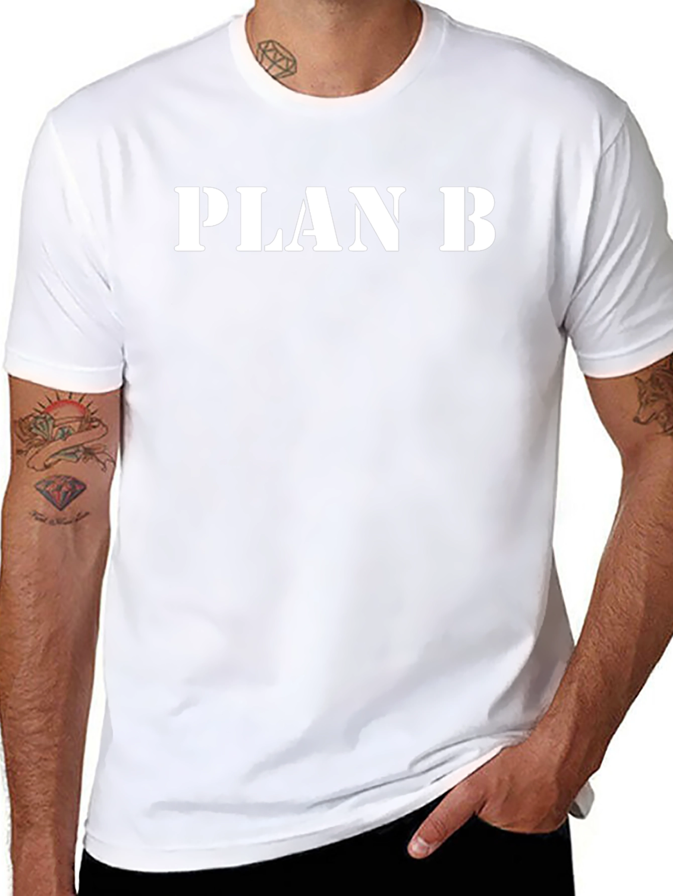 Plan B Graphic T-Shirt - Black Cotton Tee