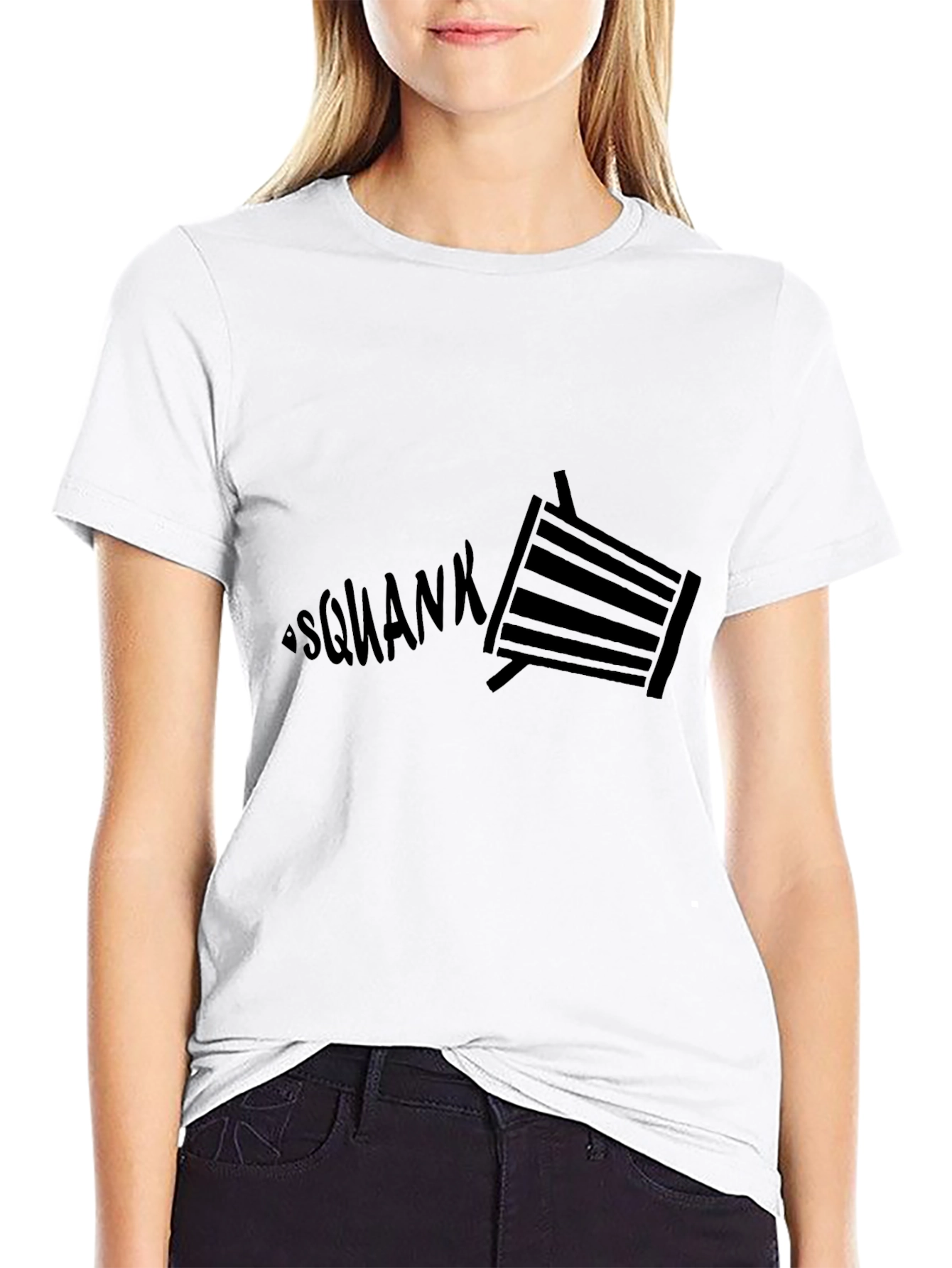 Squank Graphic Black Tee
