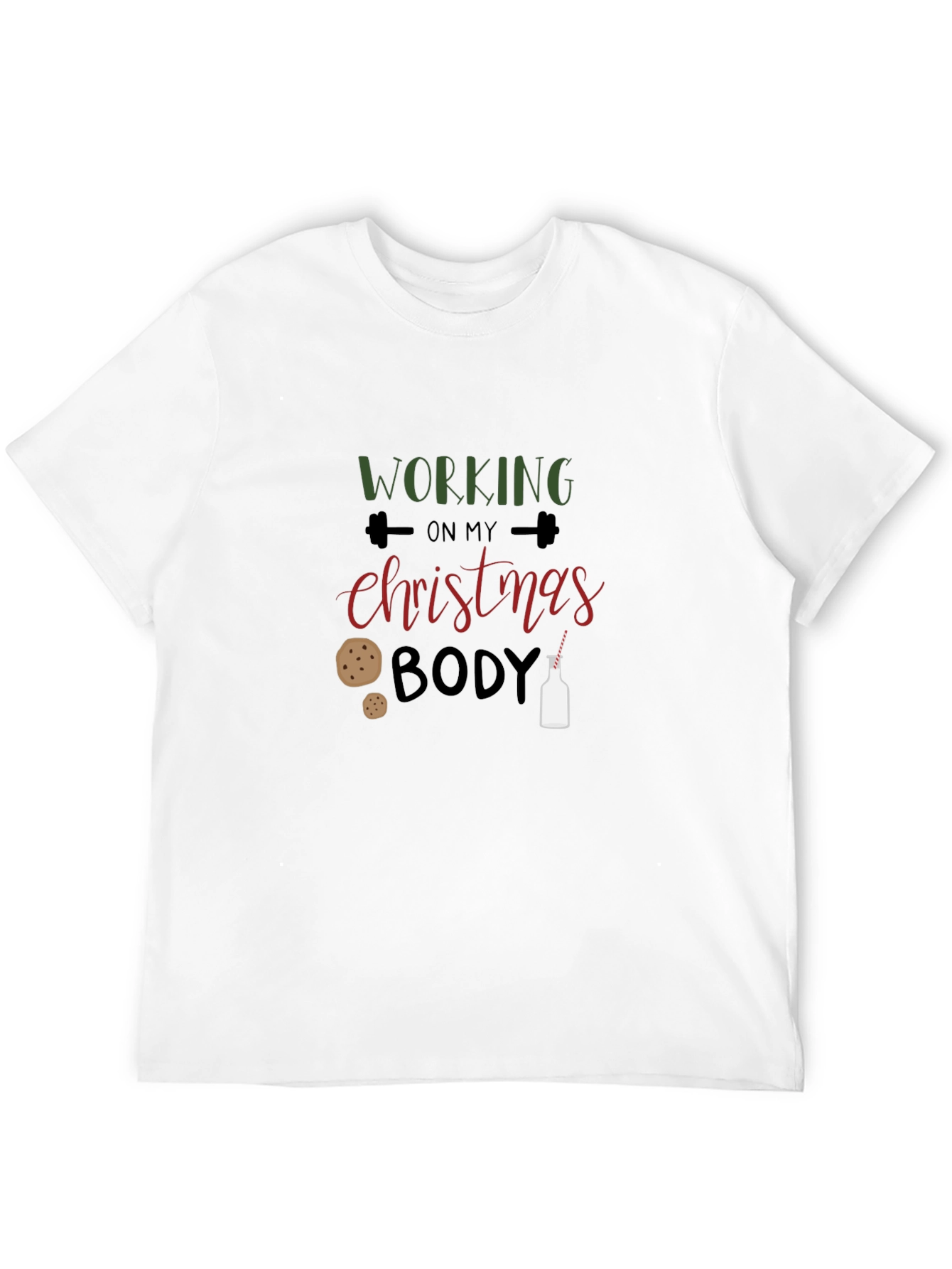 Working on My Christmas Body T-Shirt