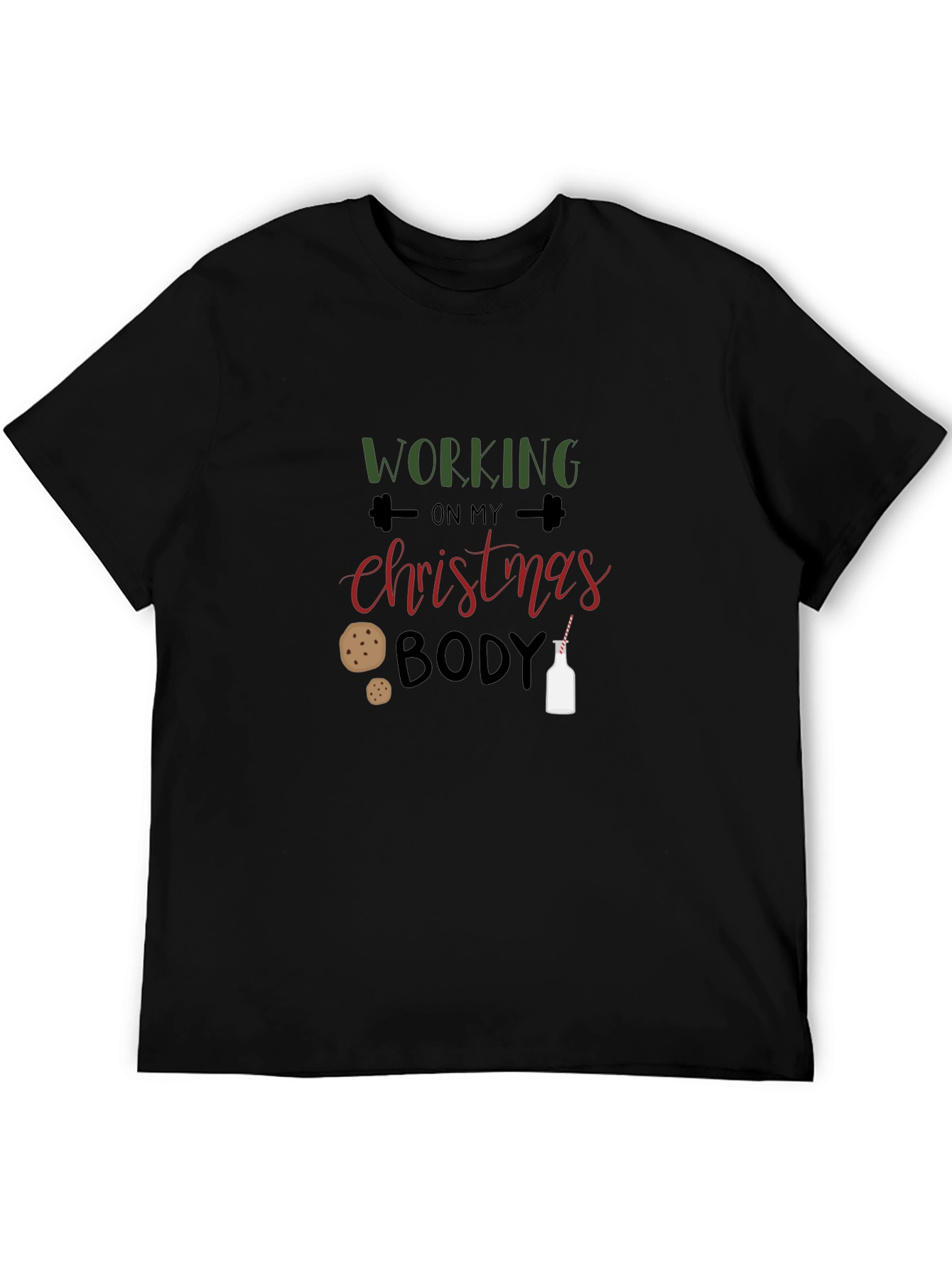 Working on My Christmas Body T-Shirt