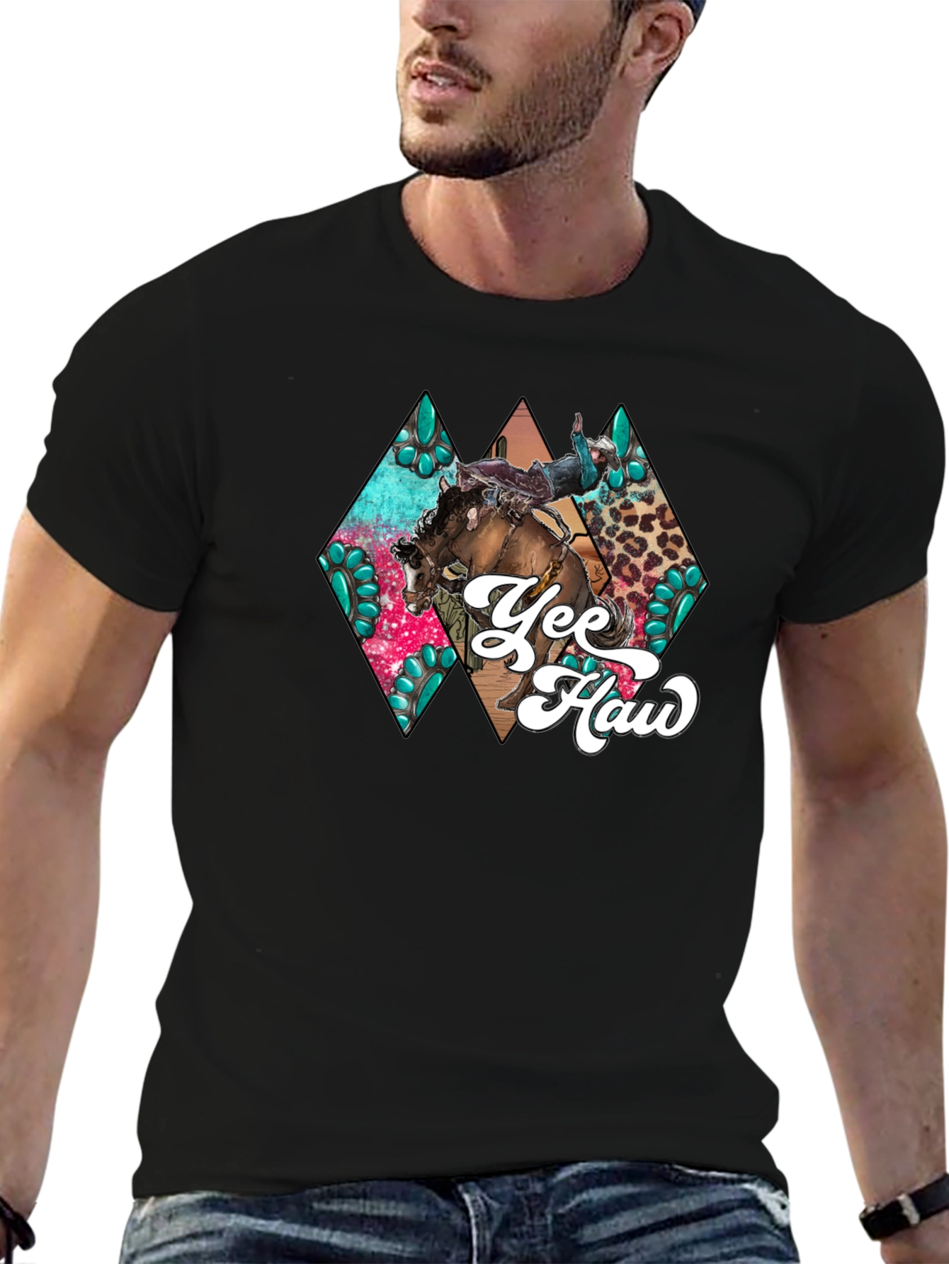 Yee Haw Rodeo Graphic T-Shirt