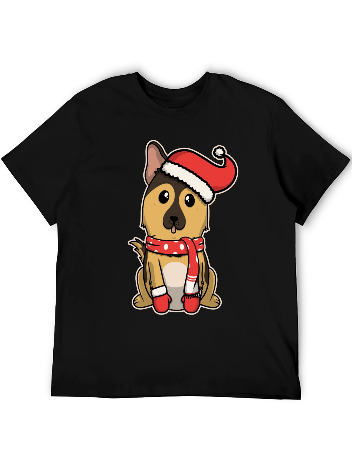Festive German Shepherd T-Shirt