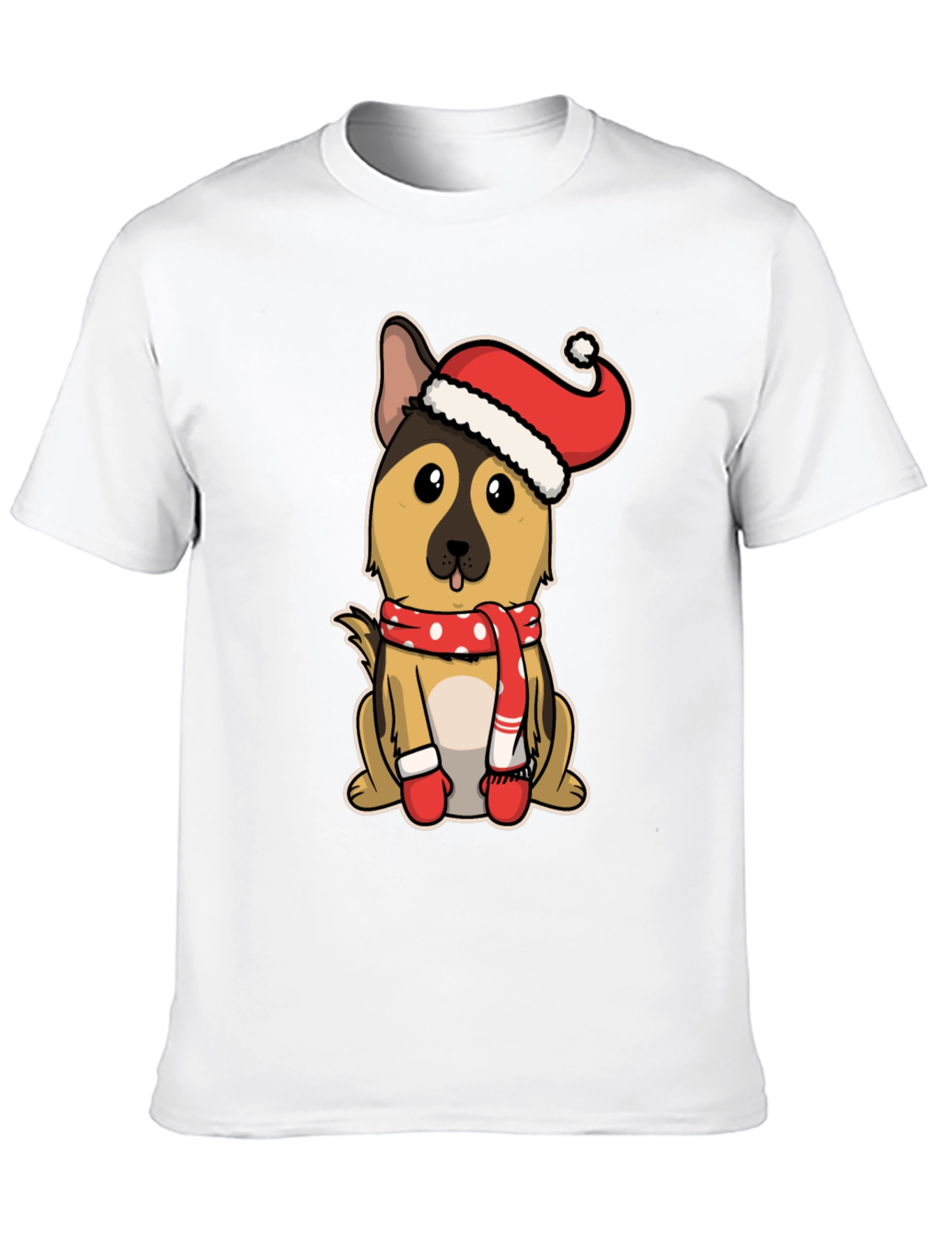 Festive German Shepherd T-Shirt