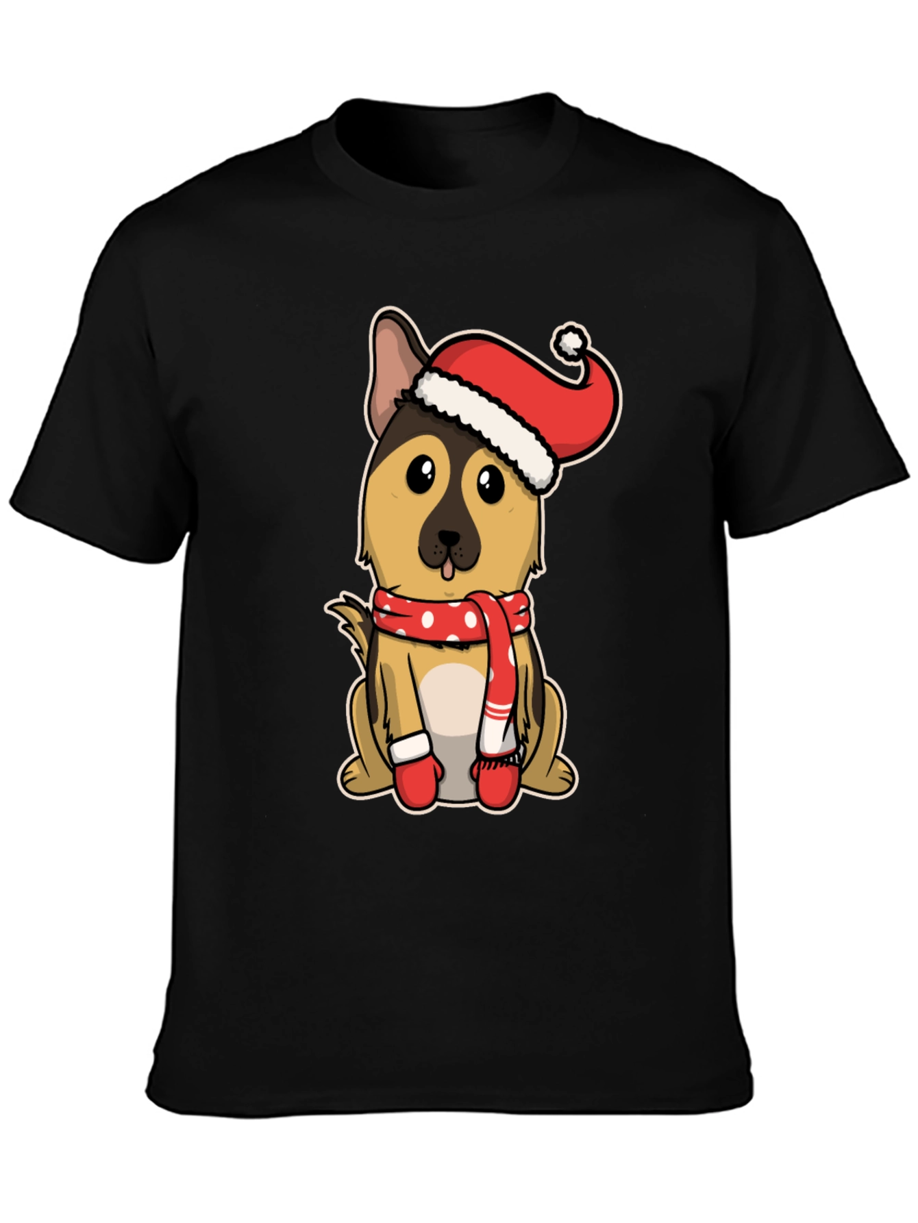 Festive German Shepherd T-Shirt