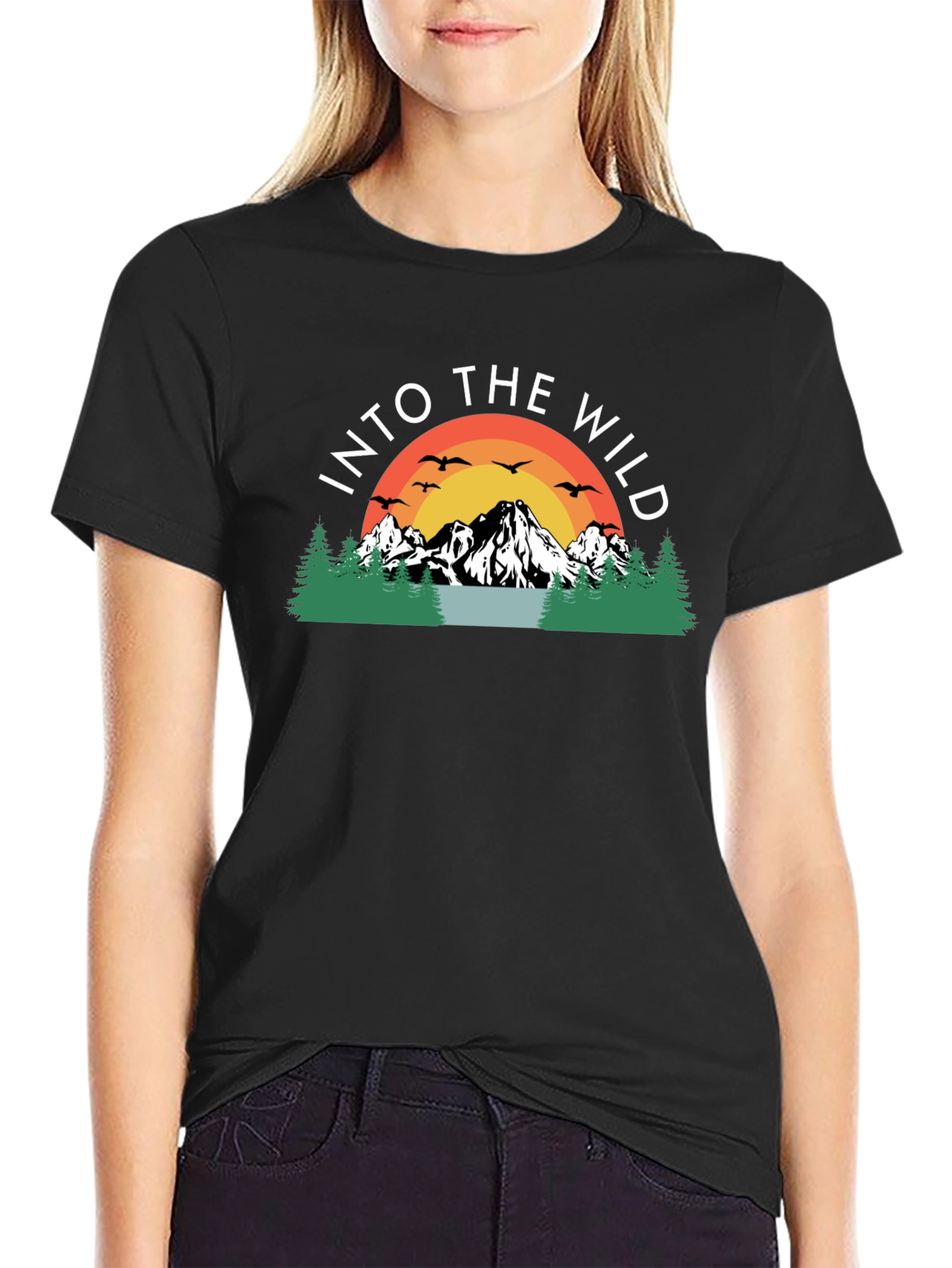 Into the Wild Graphic Tee - Nature Adventure Shirt