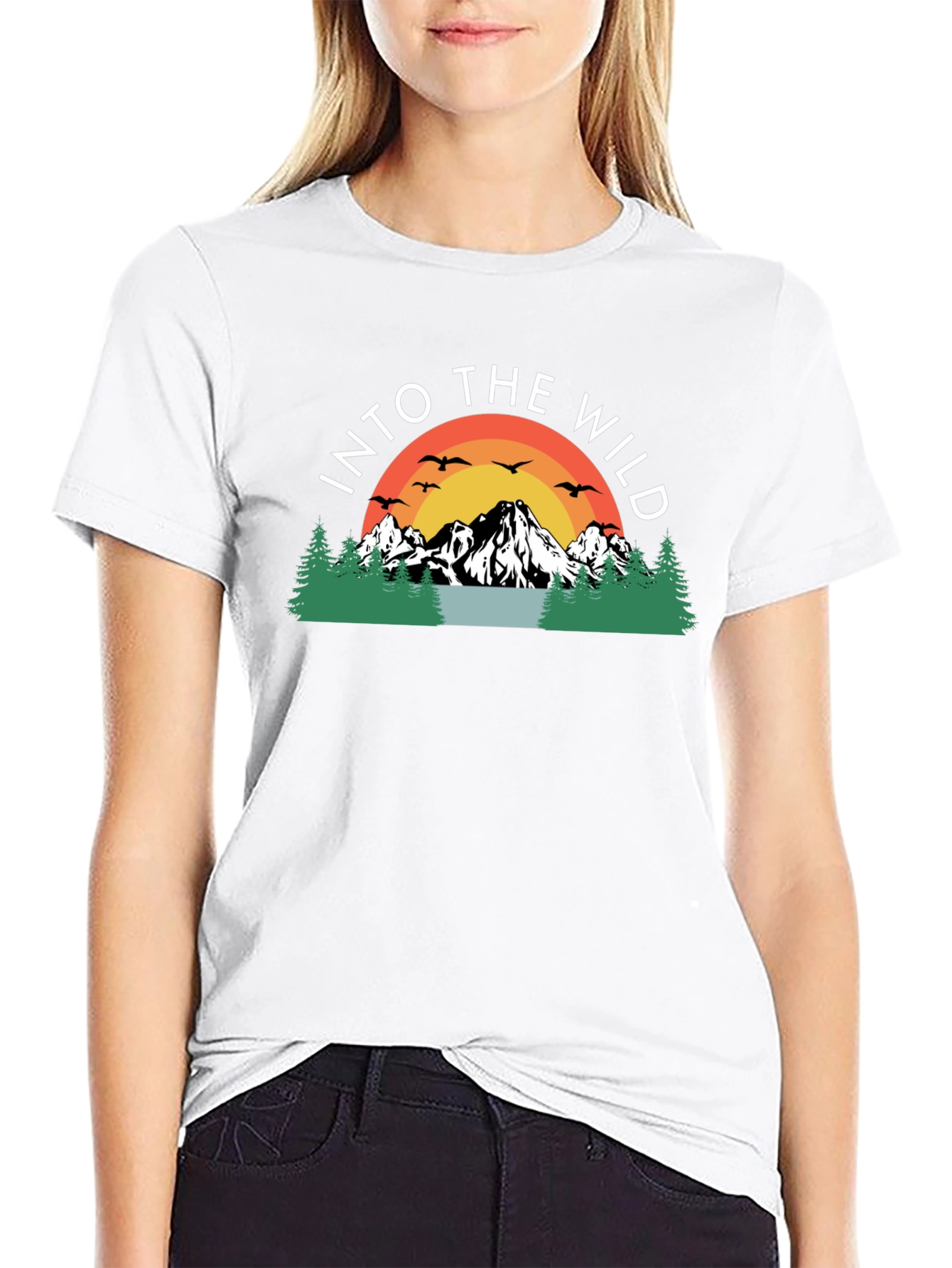 Into the Wild Graphic Tee - Nature Adventure Shirt