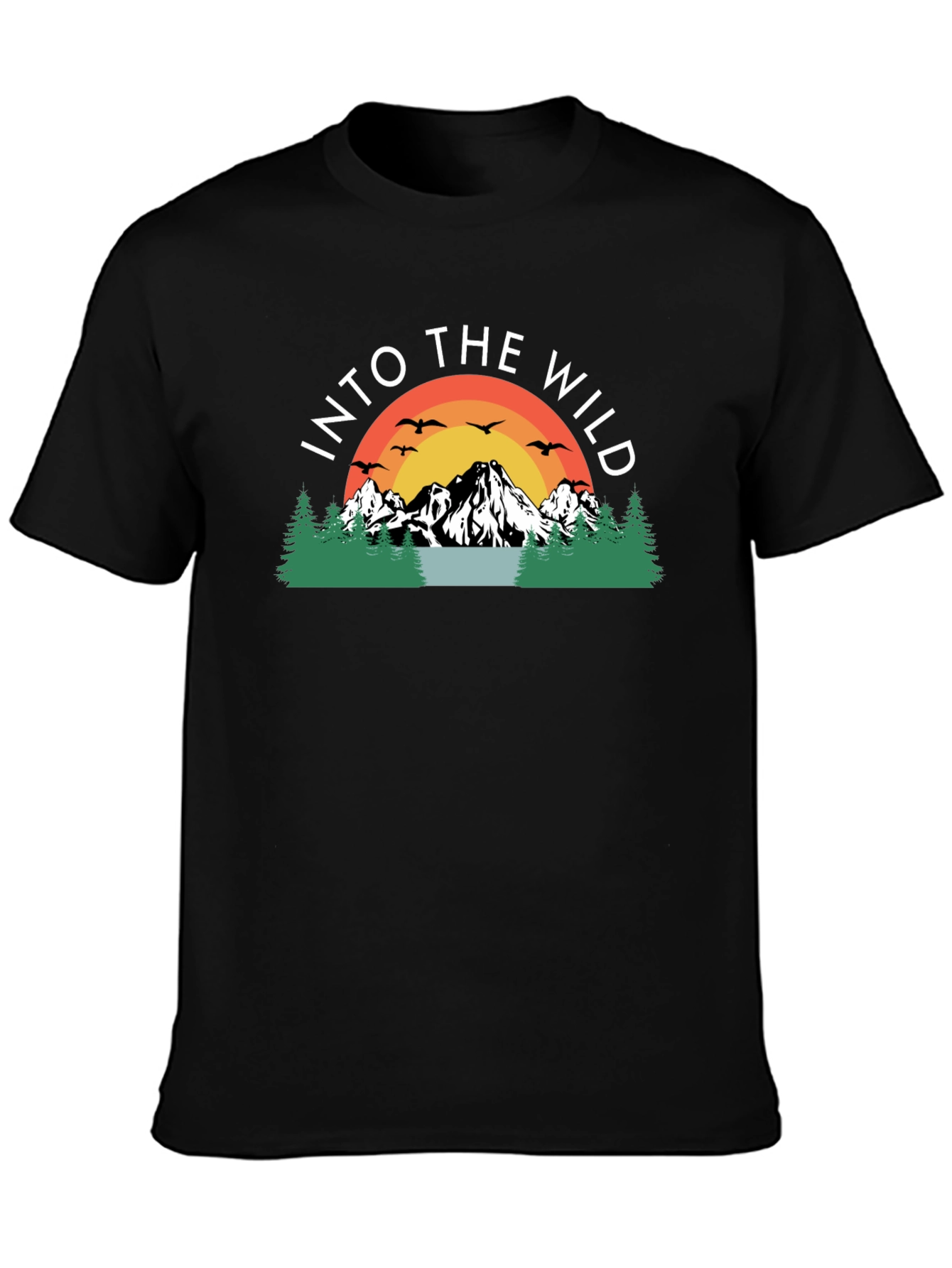 Into the Wild Graphic Tee - Nature Adventure Shirt