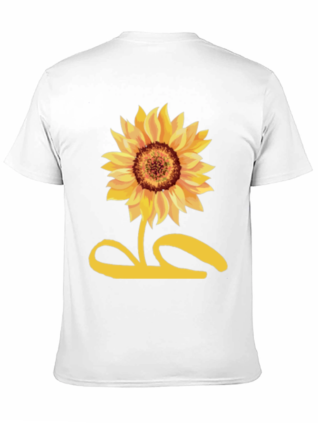 Sunflower Graphic Tee - Black Cotton Shirt
