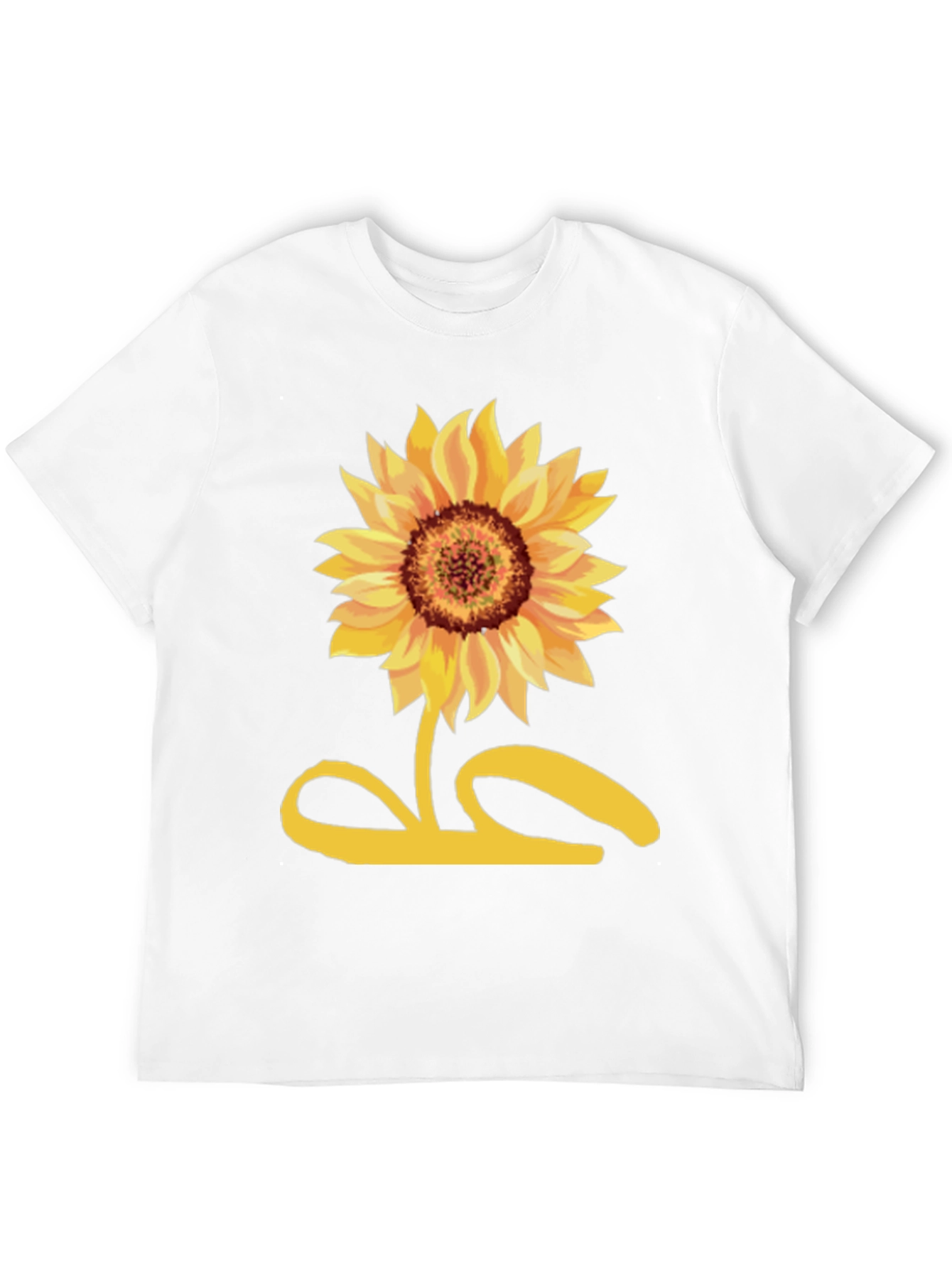 Sunflower Graphic Tee - Black Cotton Shirt