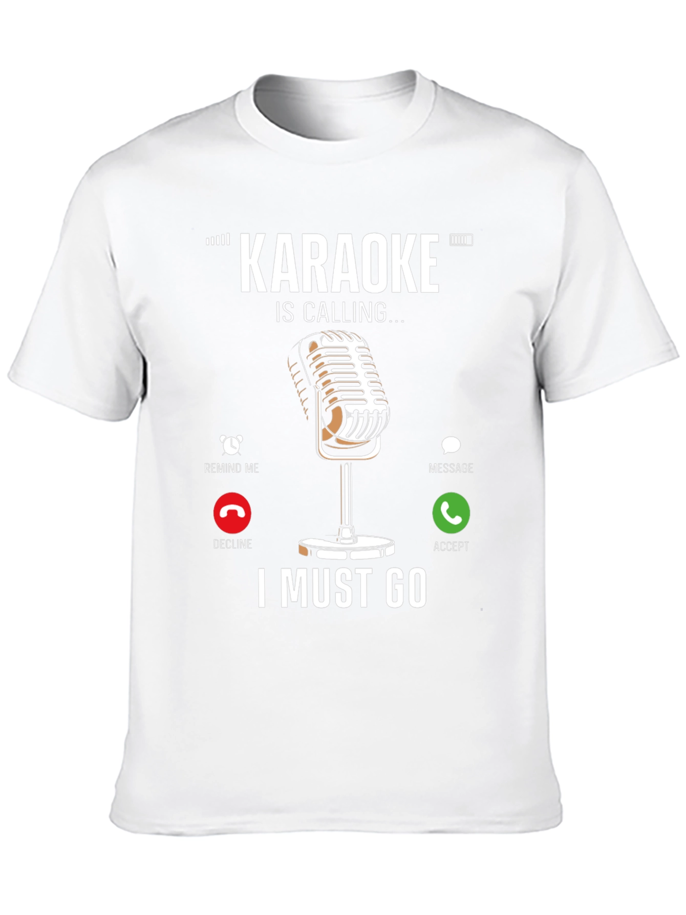 Karaoke Calling T-Shirt - Music Lover Tee