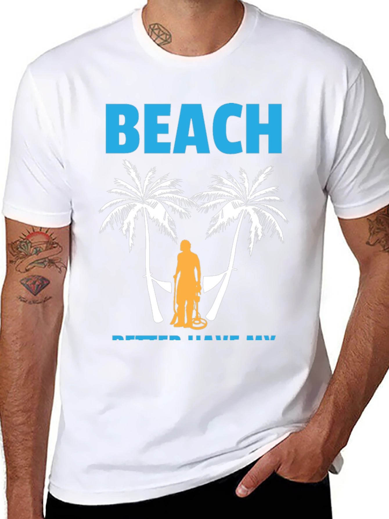 Beach Metal Detecting T-Shirt