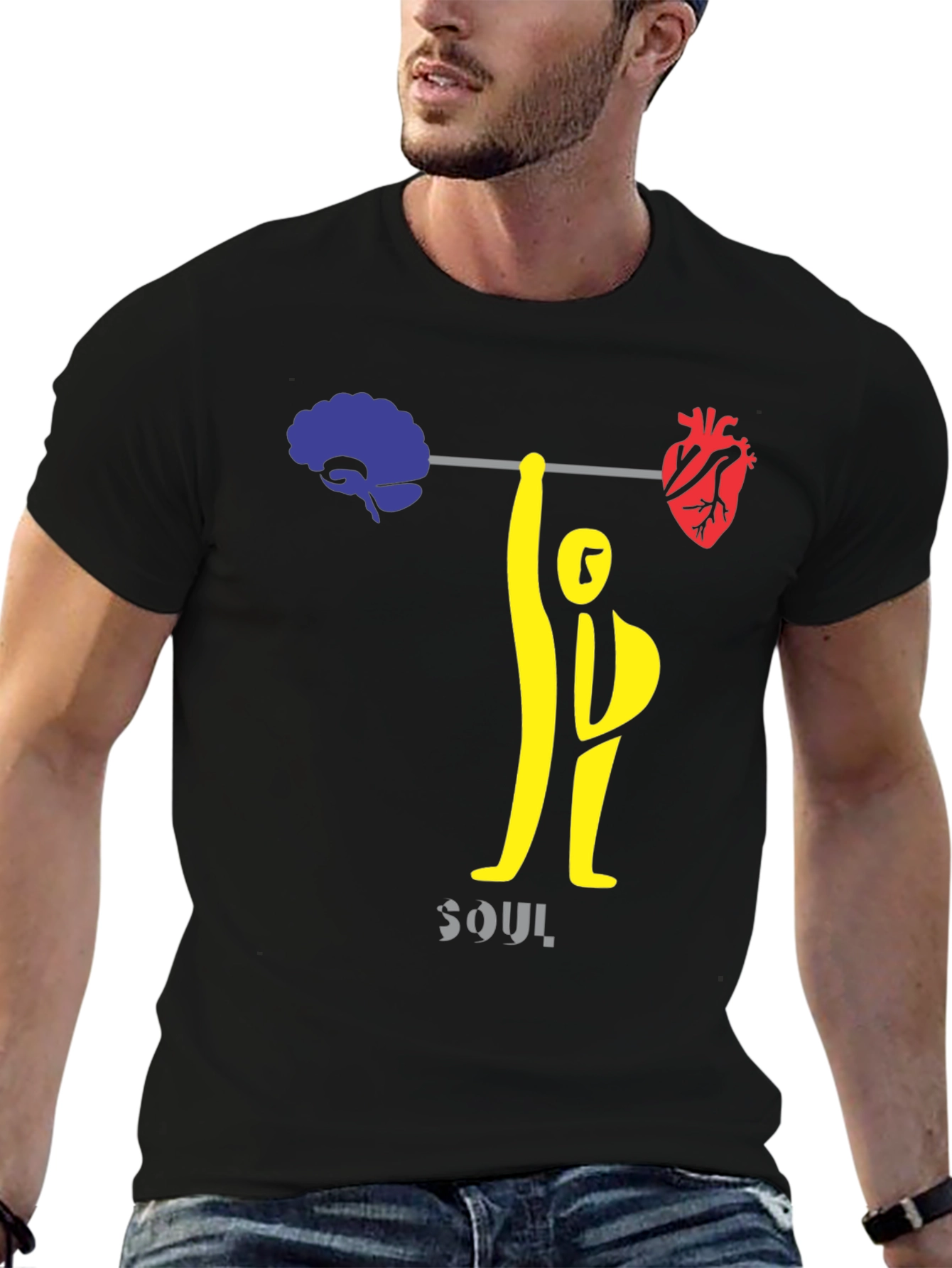 Brain & Heart Powerlifting T-Shirt