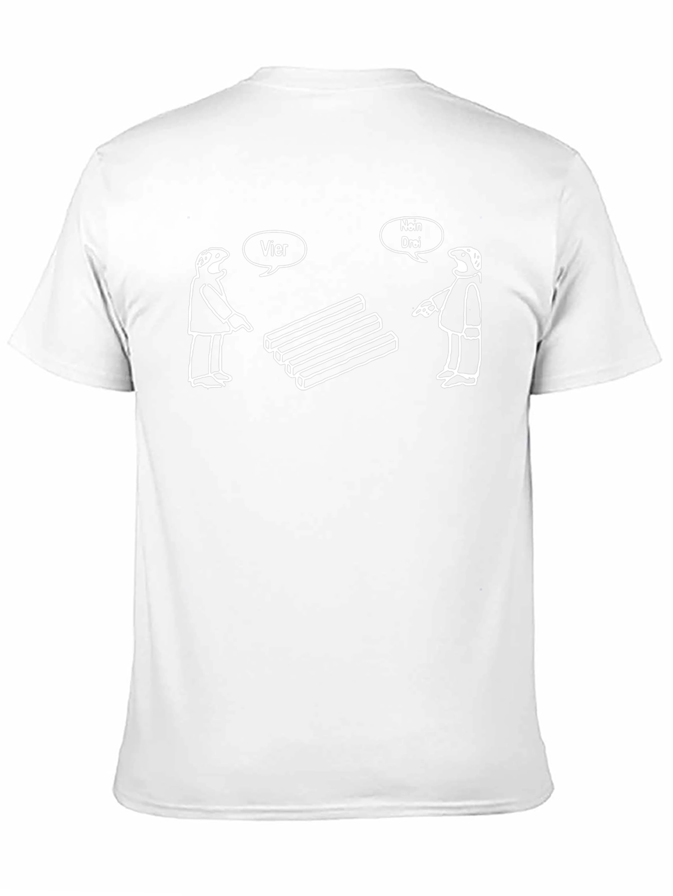 Optical Illusion Humor T-Shirt - Vier Nein Drei