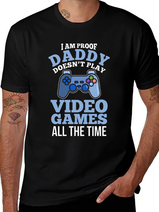 Funny Gamer Dad T-Shirt - Video Games All The Time