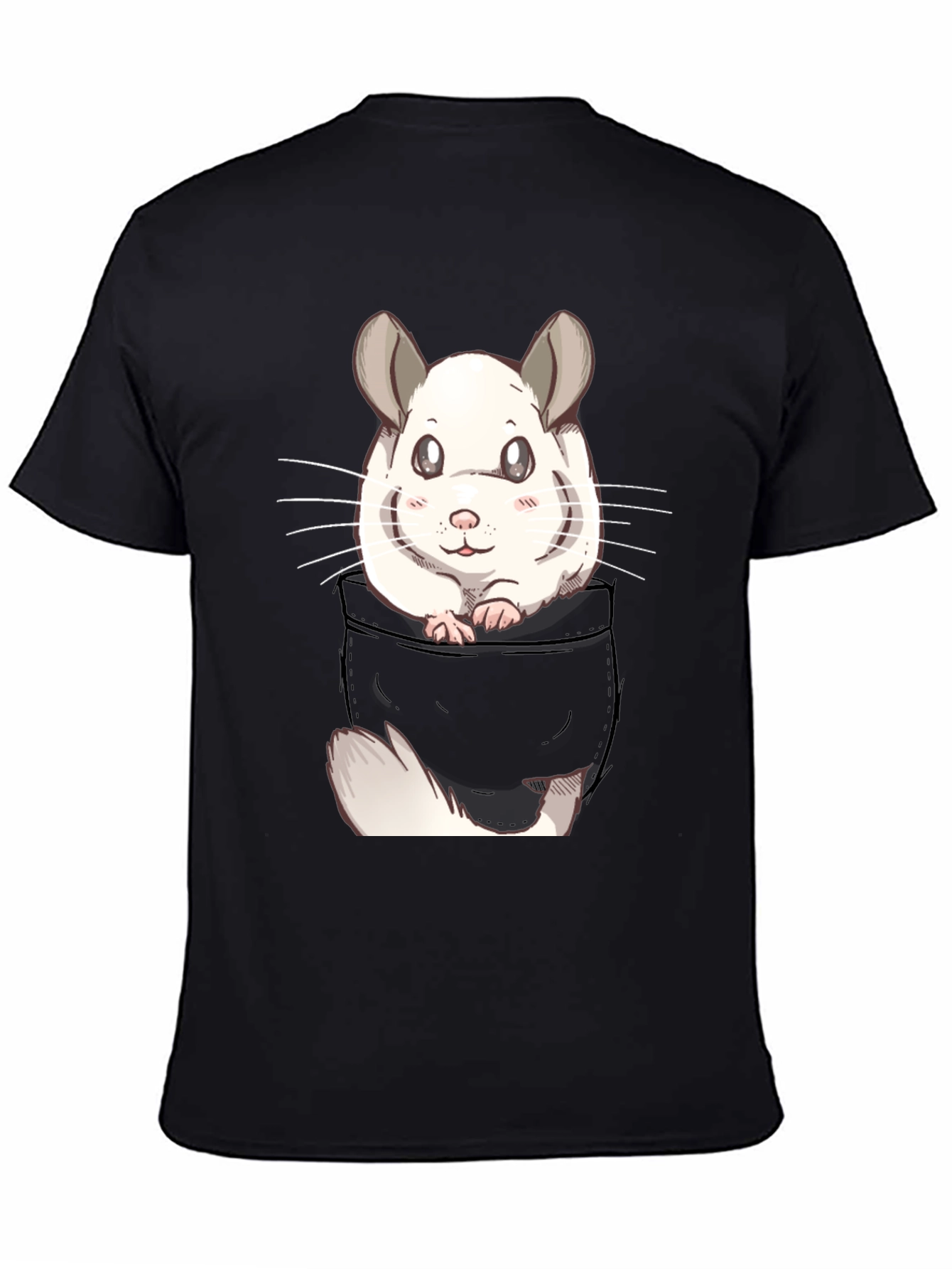 Cute Chinchilla Pocket T-Shirt