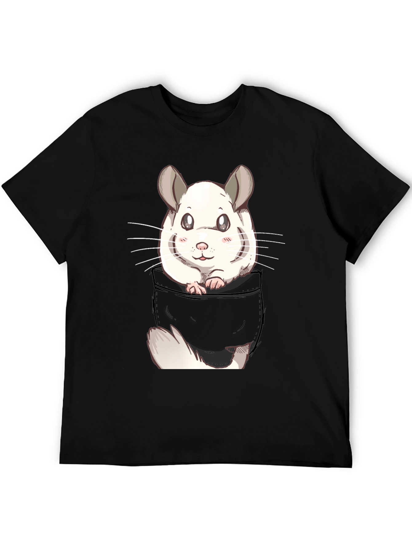 Cute Chinchilla Pocket T-Shirt