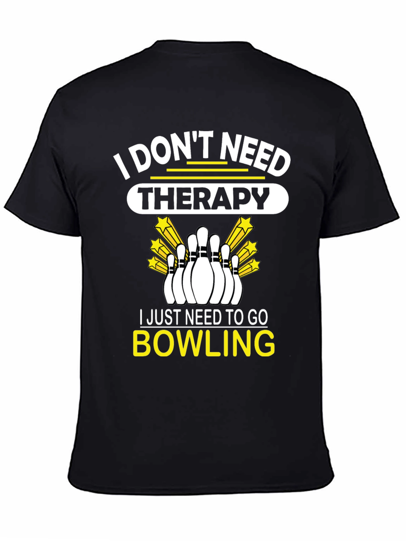 Bowling Therapy Graphic T-Shirt