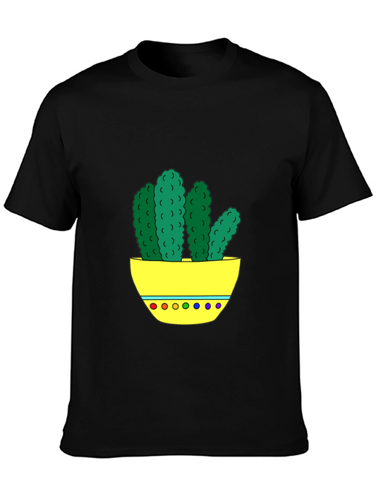 Cactus Graphic Tee - Unique Colorful Design