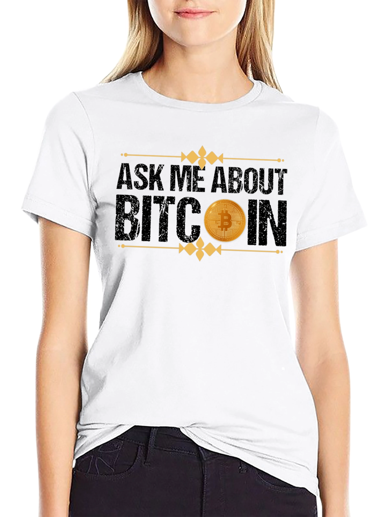Ask Me About Bitcoin Black T-Shirt