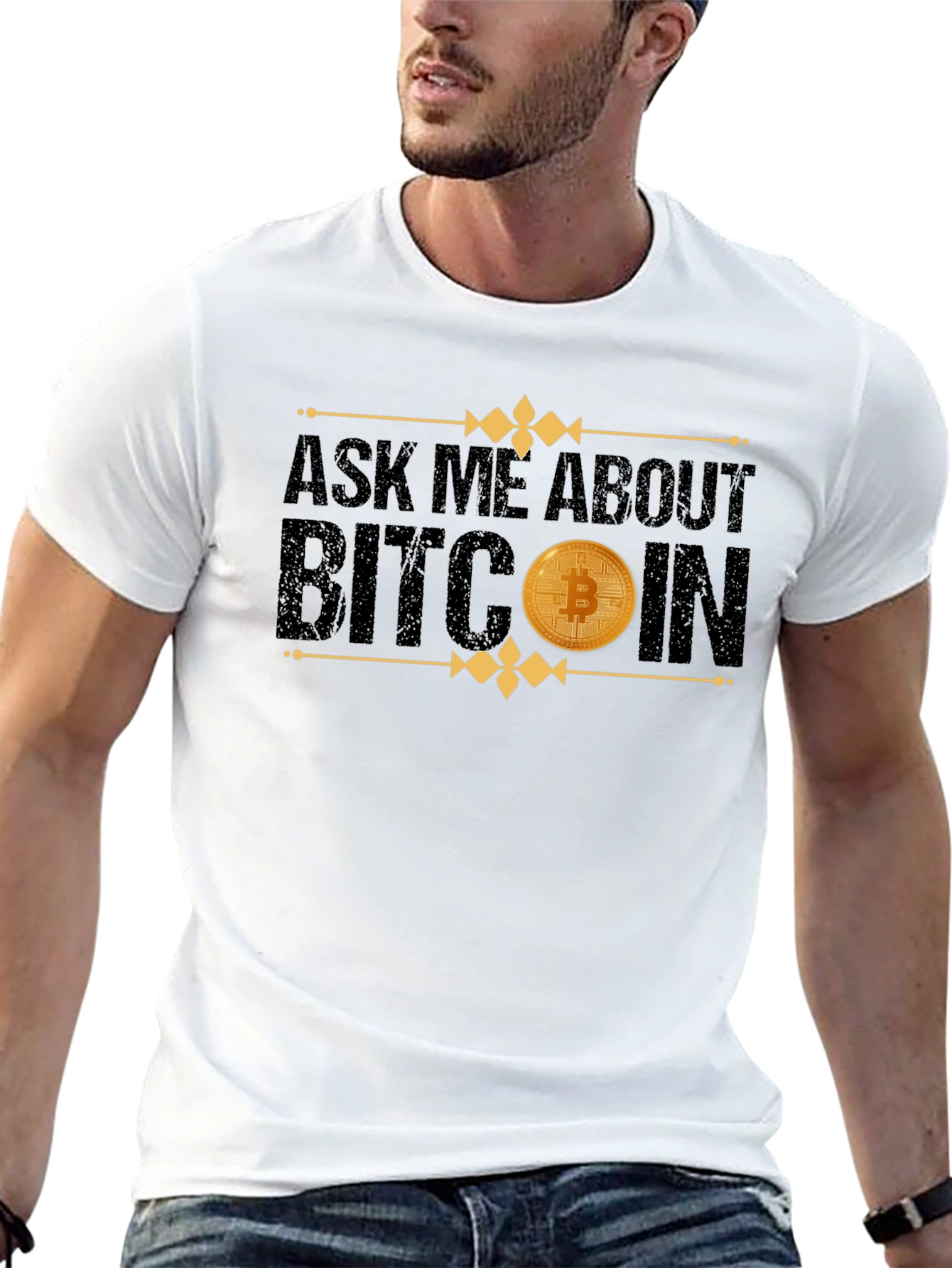 Ask Me About Bitcoin Black T-Shirt