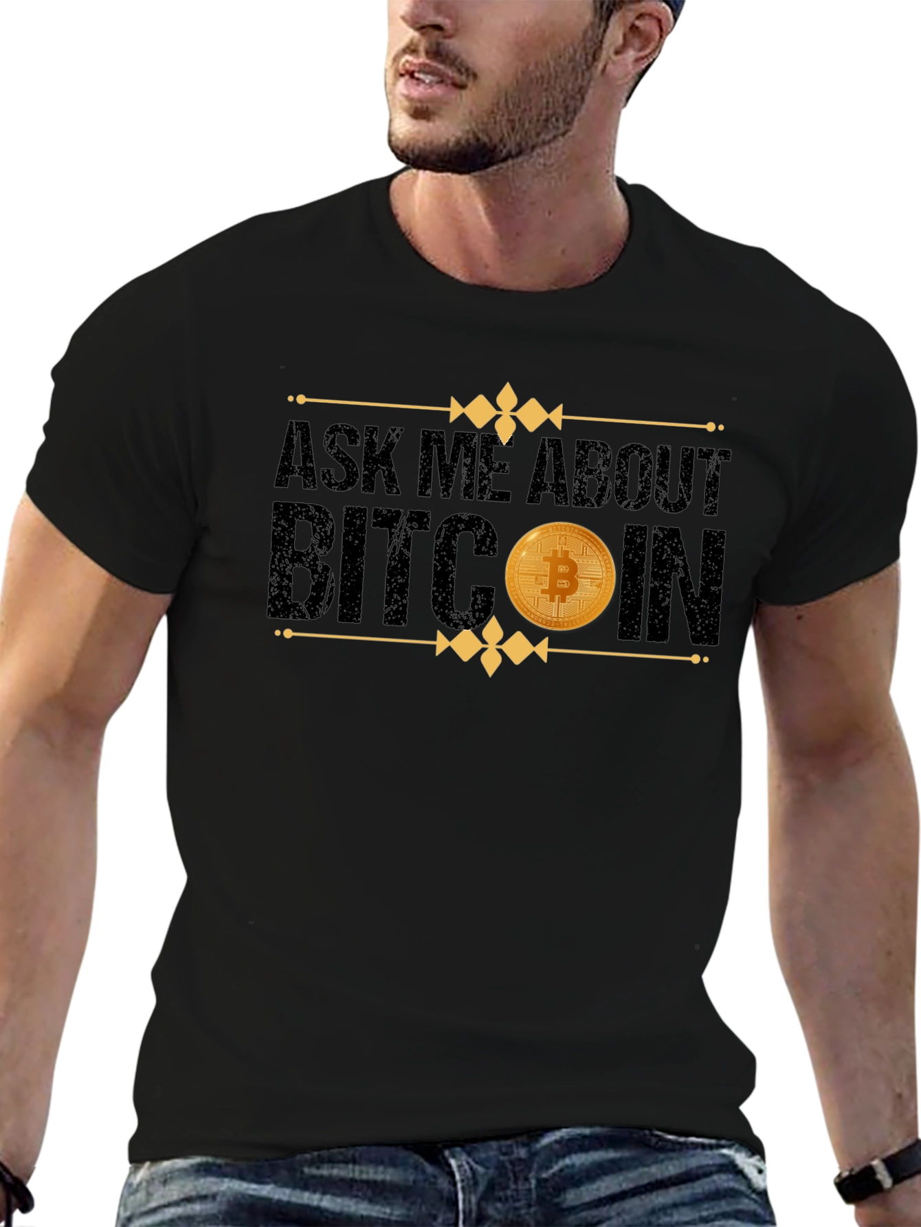 Ask Me About Bitcoin Black T-Shirt