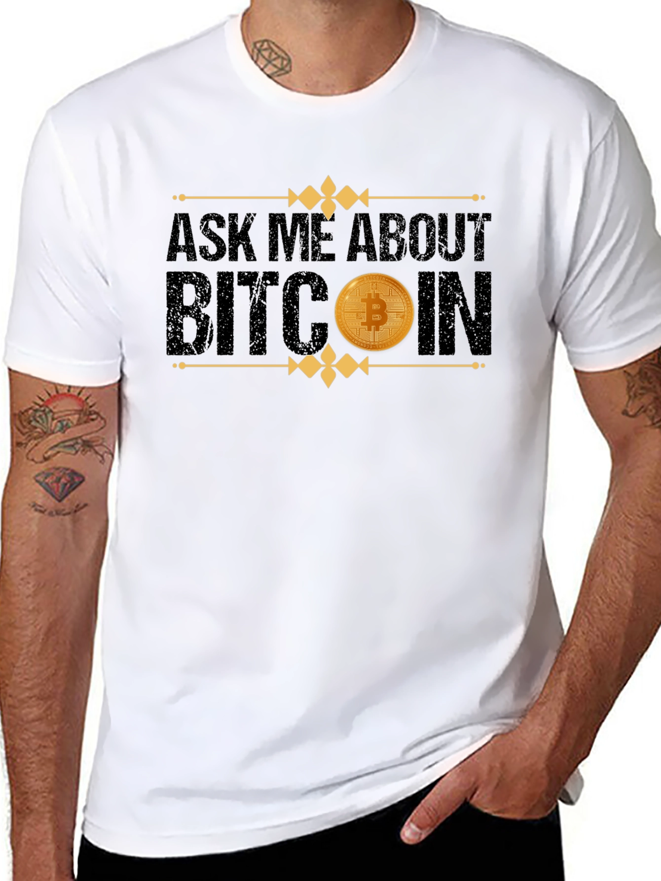 Ask Me About Bitcoin Black T-Shirt