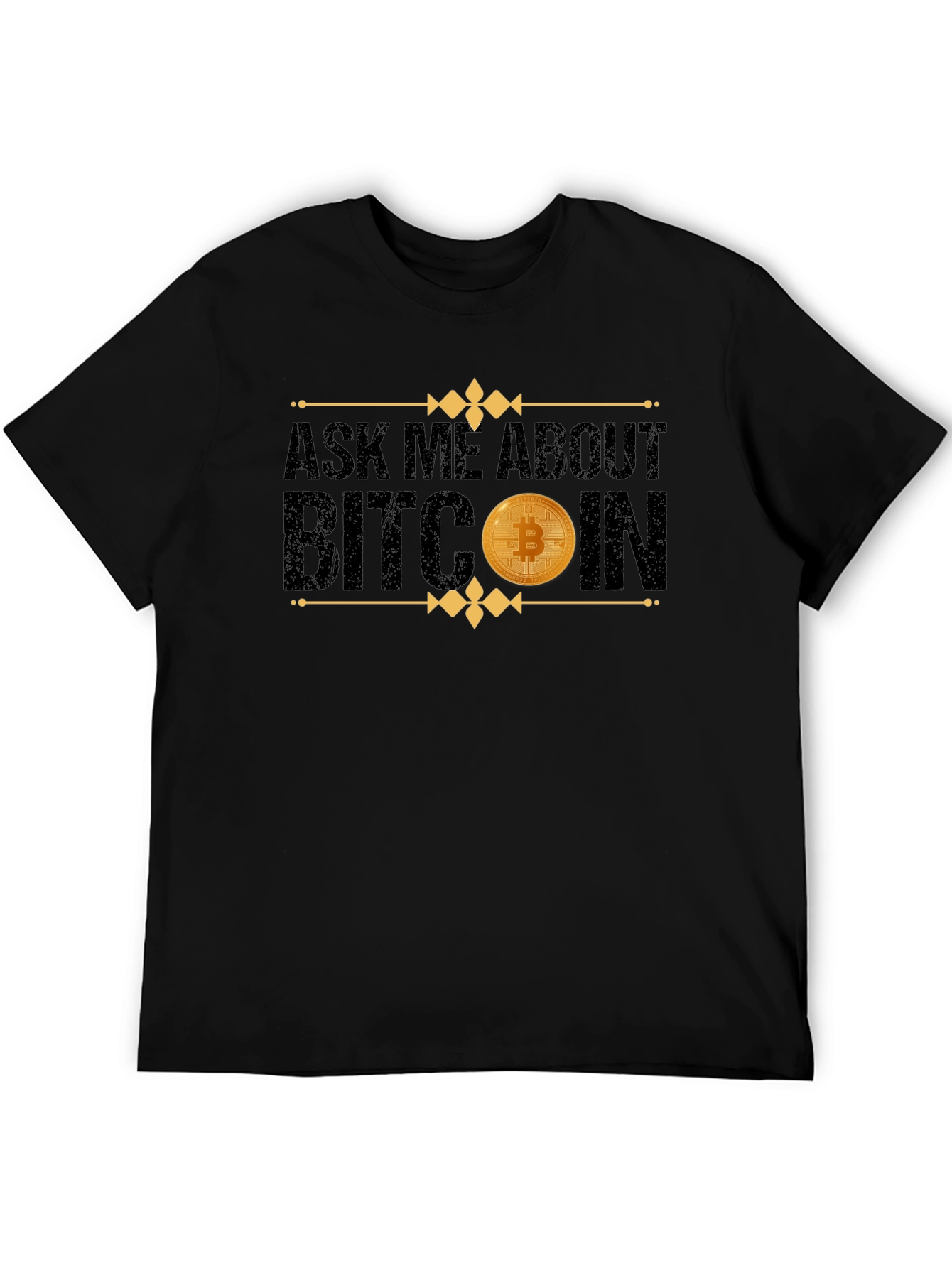Ask Me About Bitcoin Black T-Shirt