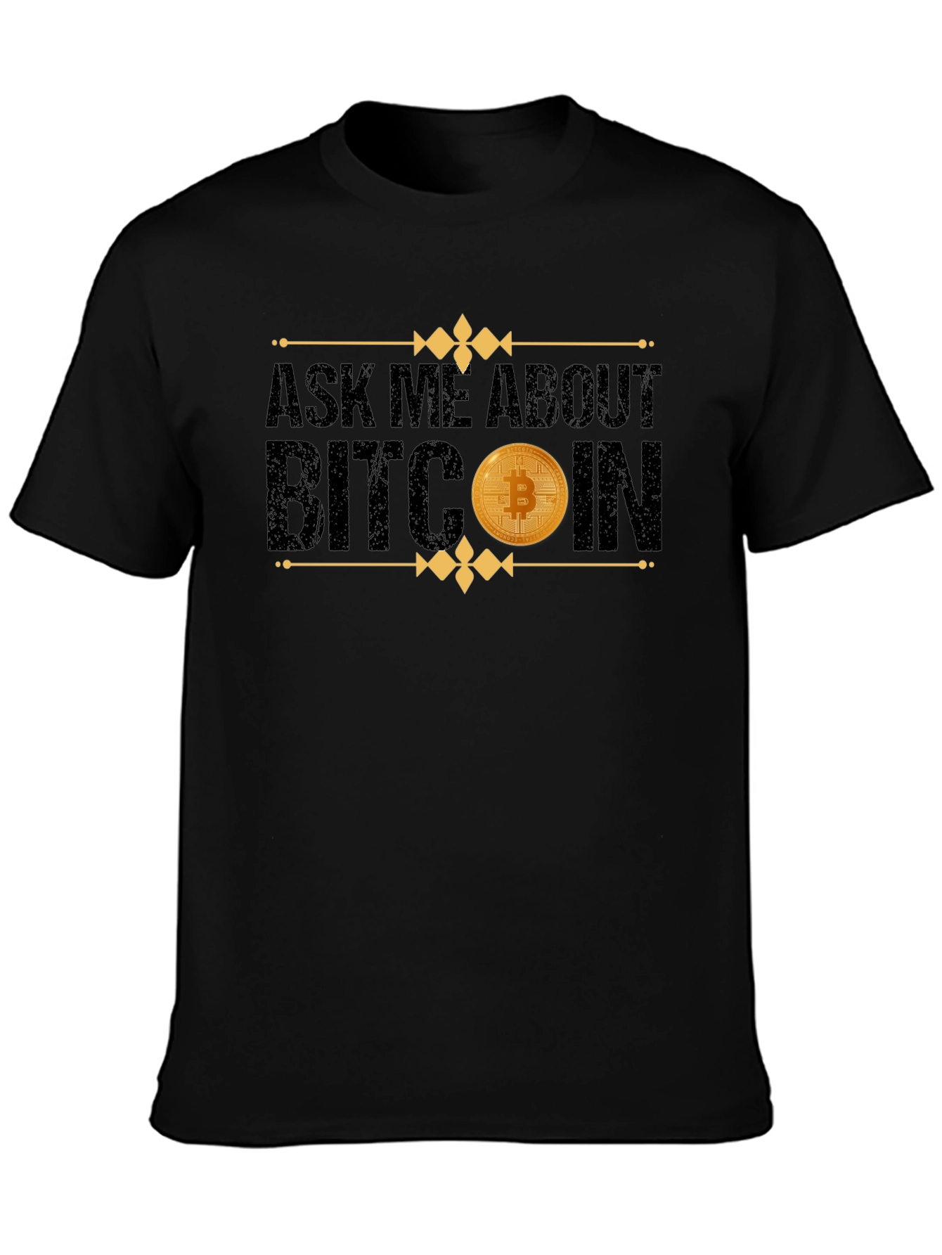 Ask Me About Bitcoin Black T-Shirt