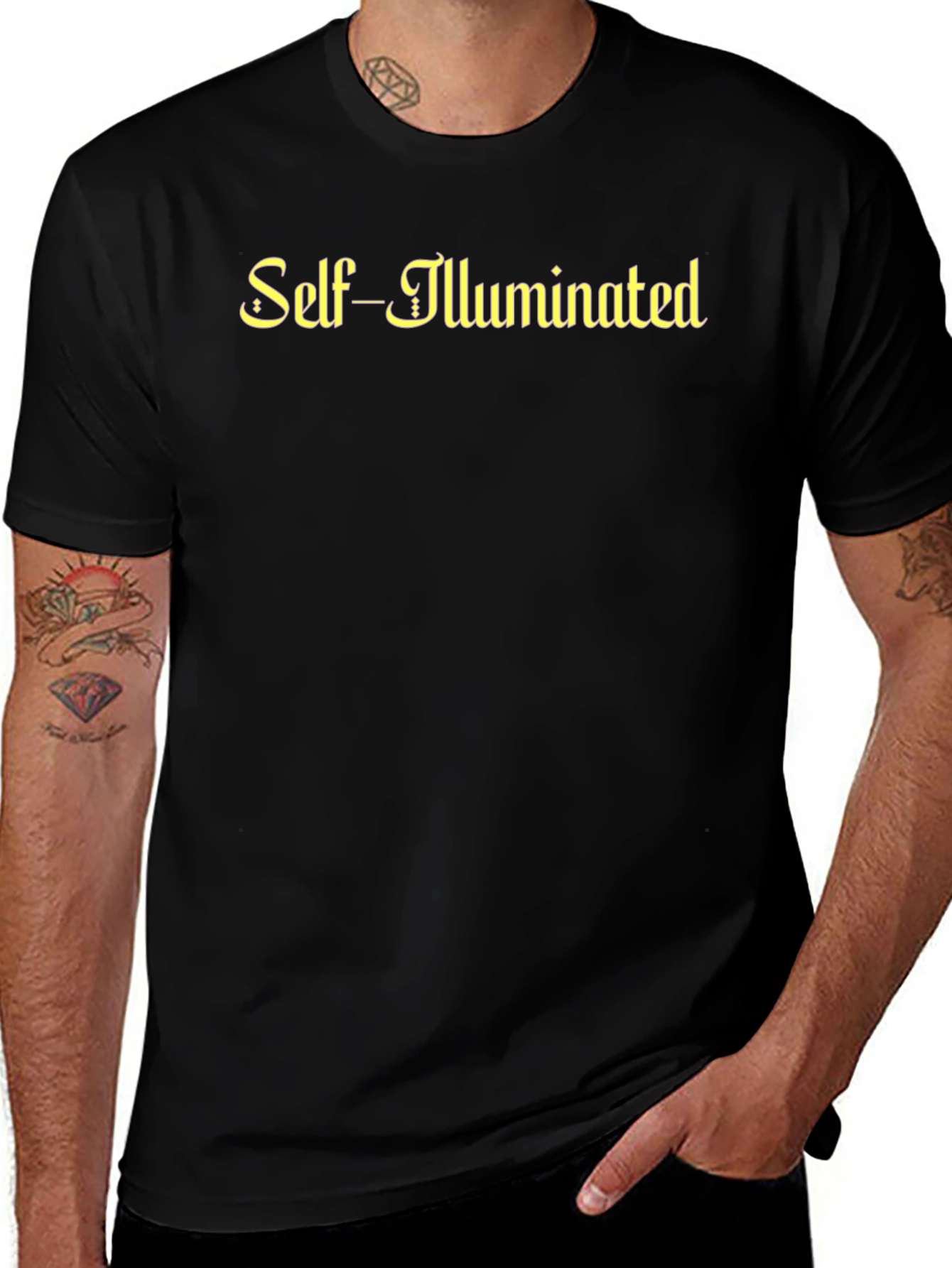 Self-Illuminated Graphic T-Shirt - Premium Comfort