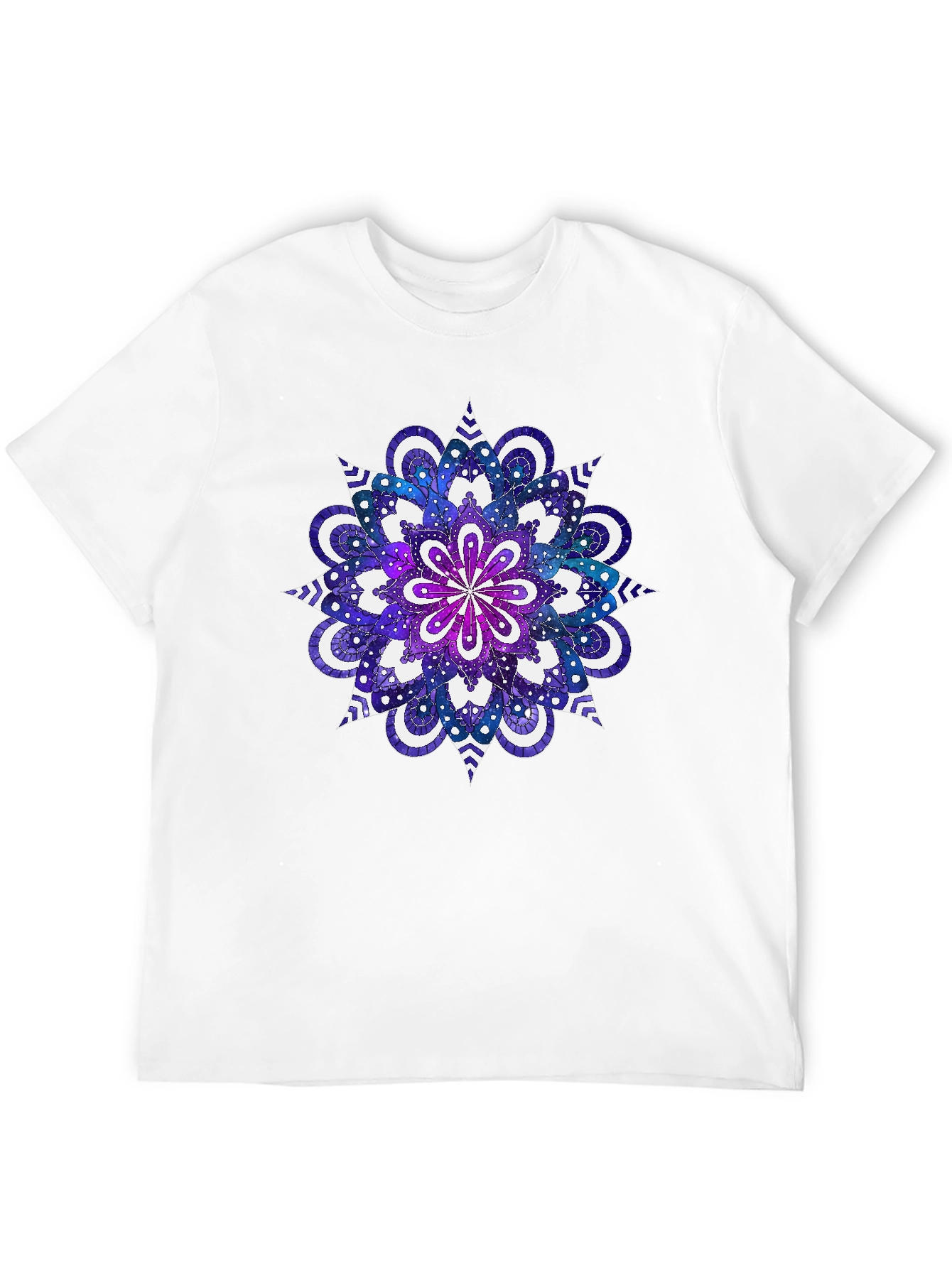 Galaxy Mandala Graphic Tee - Cosmic Style