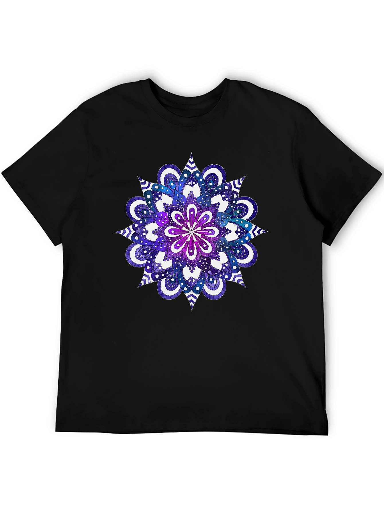 Galaxy Mandala Graphic Tee - Cosmic Style