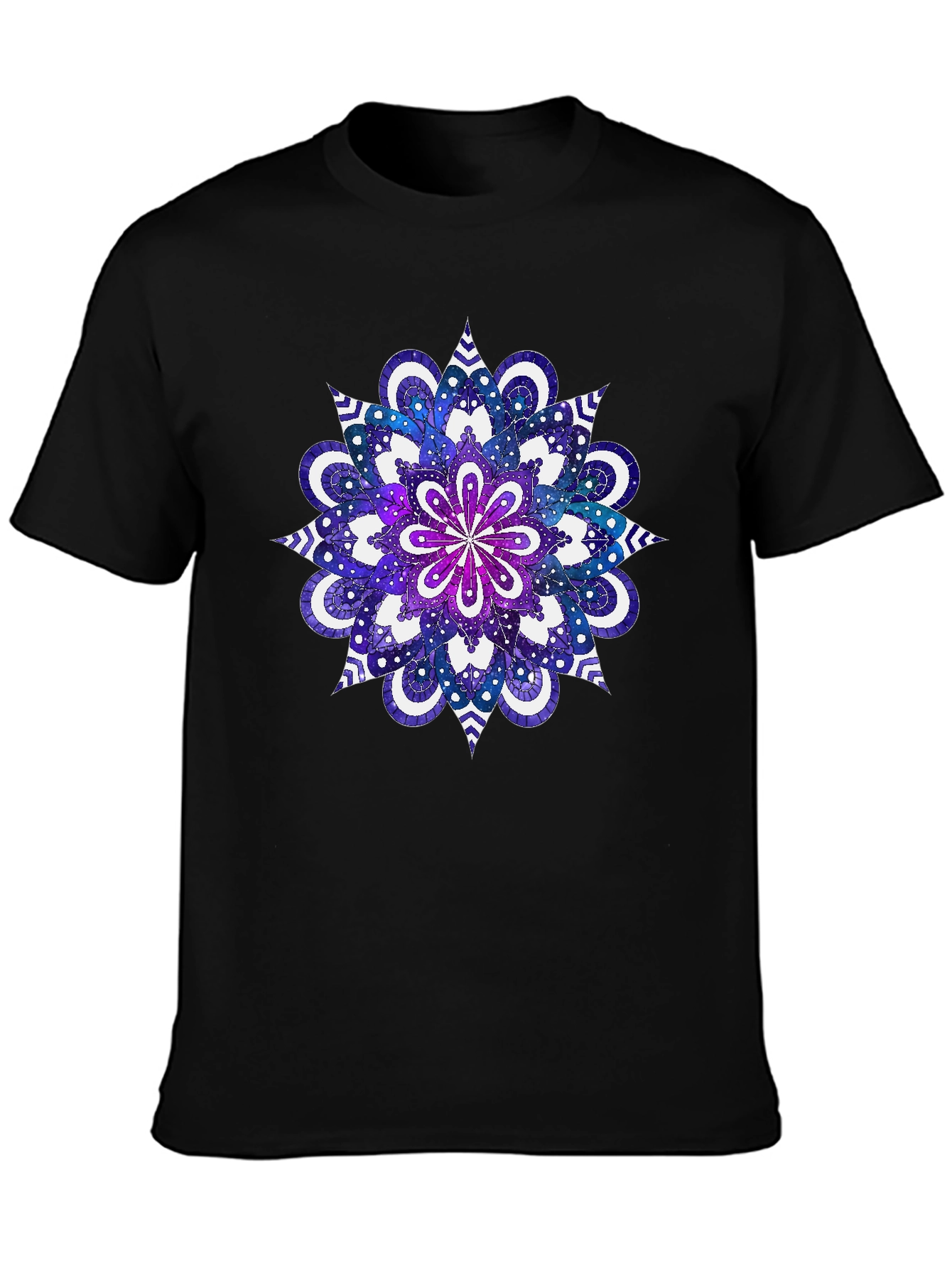 Galaxy Mandala Graphic Tee - Cosmic Style