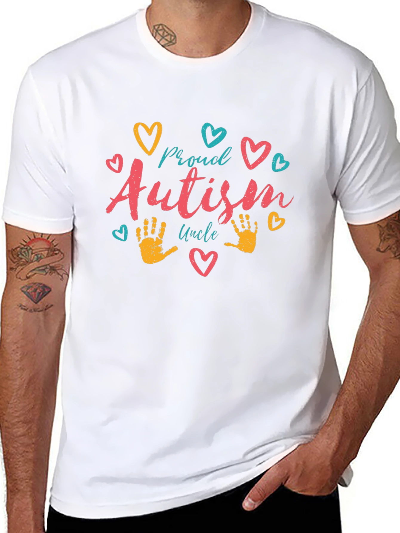 Proud Autism Uncle T-Shirt