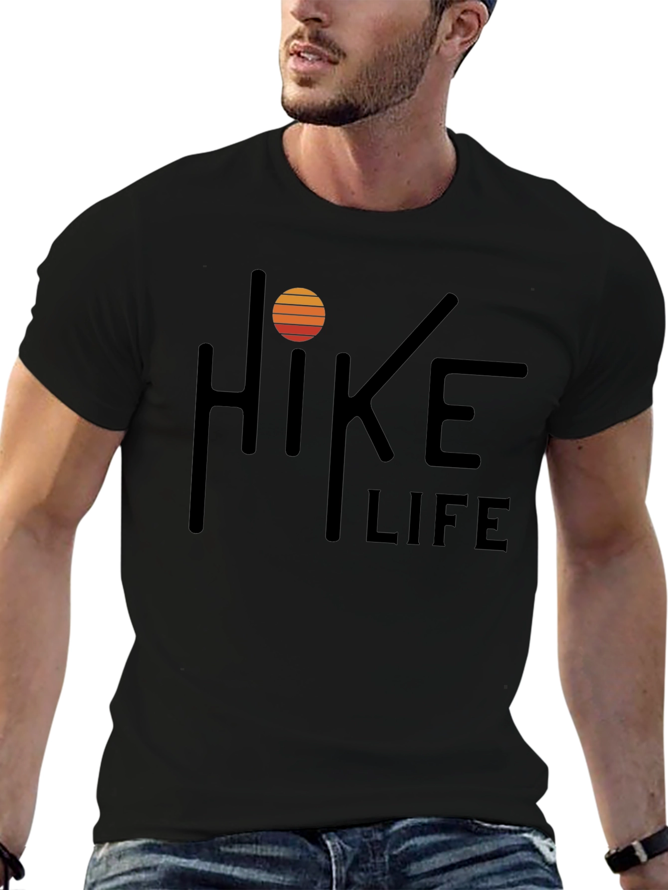 Hike Life Black Graphic Tee