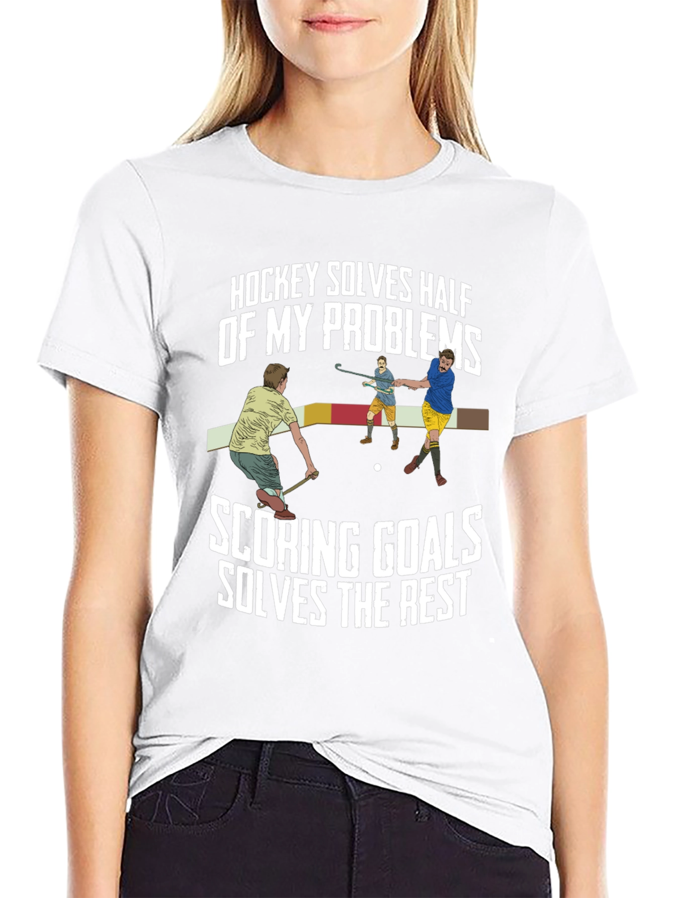 Hockey Solves Problems T-Shirt