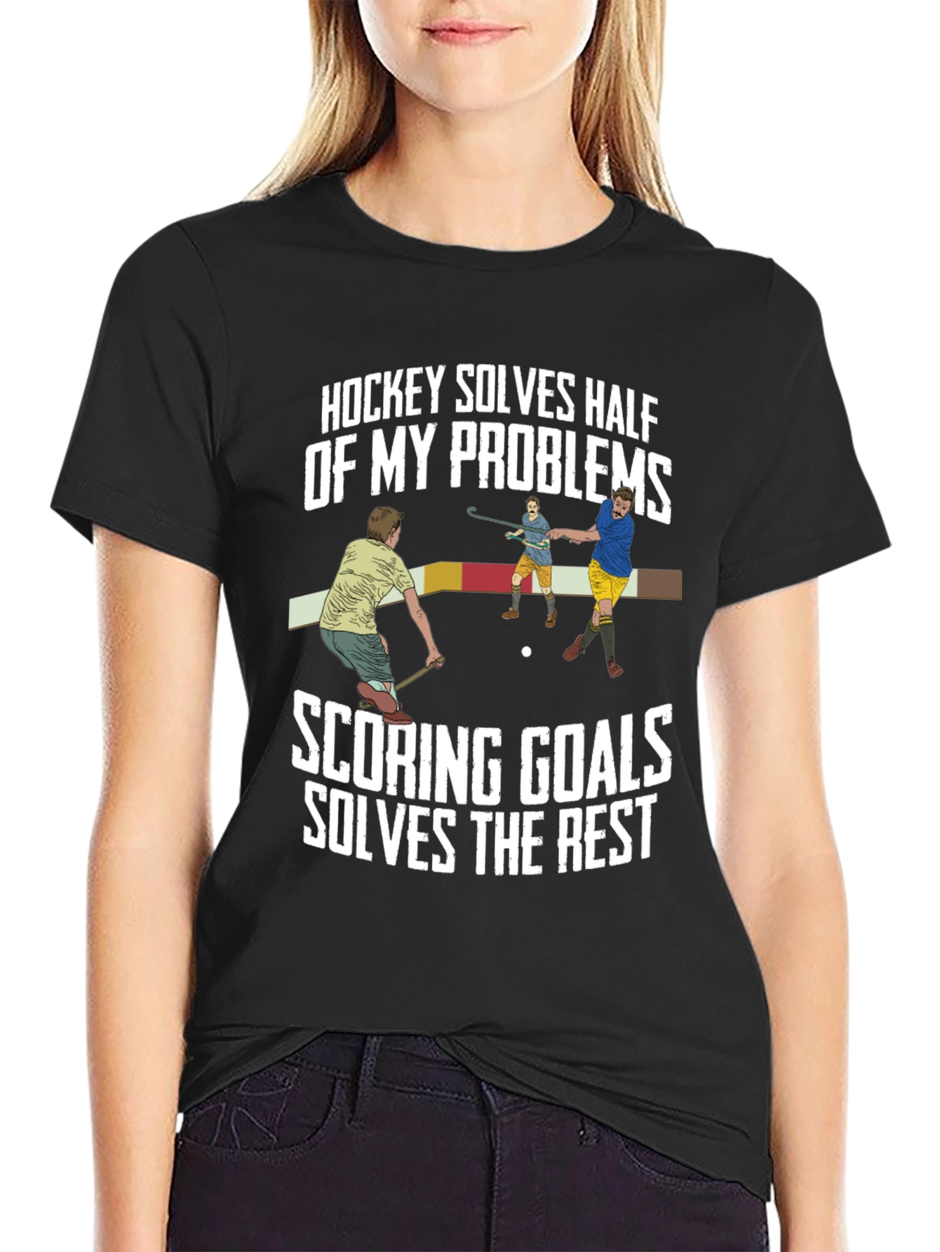 Hockey Solves Problems T-Shirt